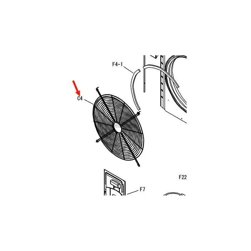 GRILLE REFOULEMENT 2PW66670-1-Daikin