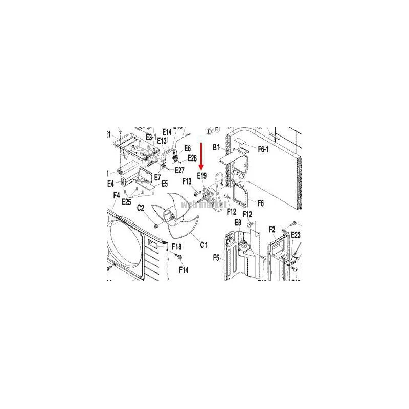 MOTEUR DE VENTILATION 3SB40654-1-Daikin