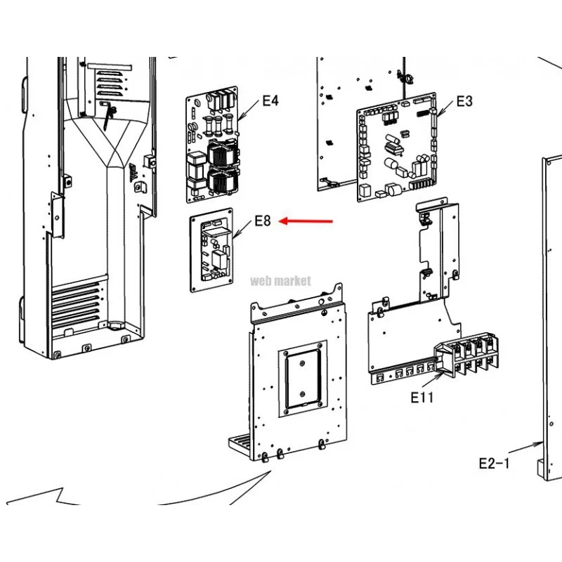 PLATINE A4P 2P265623-8 PC13001-3-Daikin