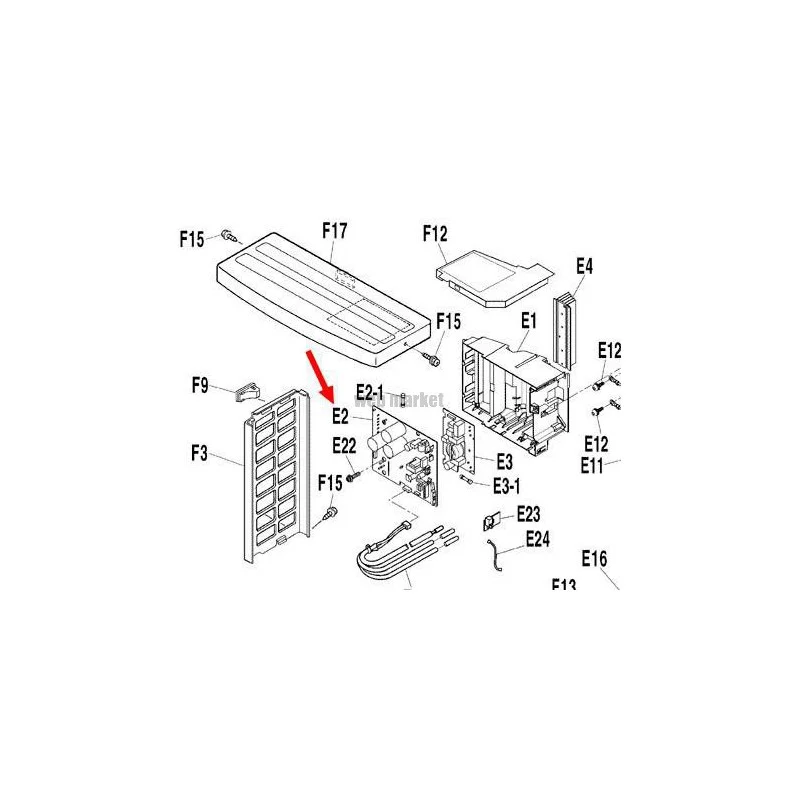 PLATINE DE CONTRÔLE 3F013964-10-Daikin
