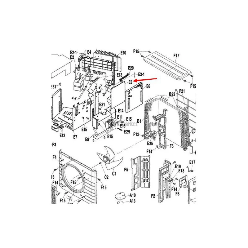PLATINE FILTRATION 3P273862-4F-Daikin
