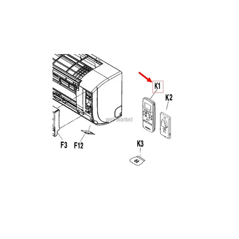 TELECOMMANDE ARC 480A11 3P279029-3-Daikin