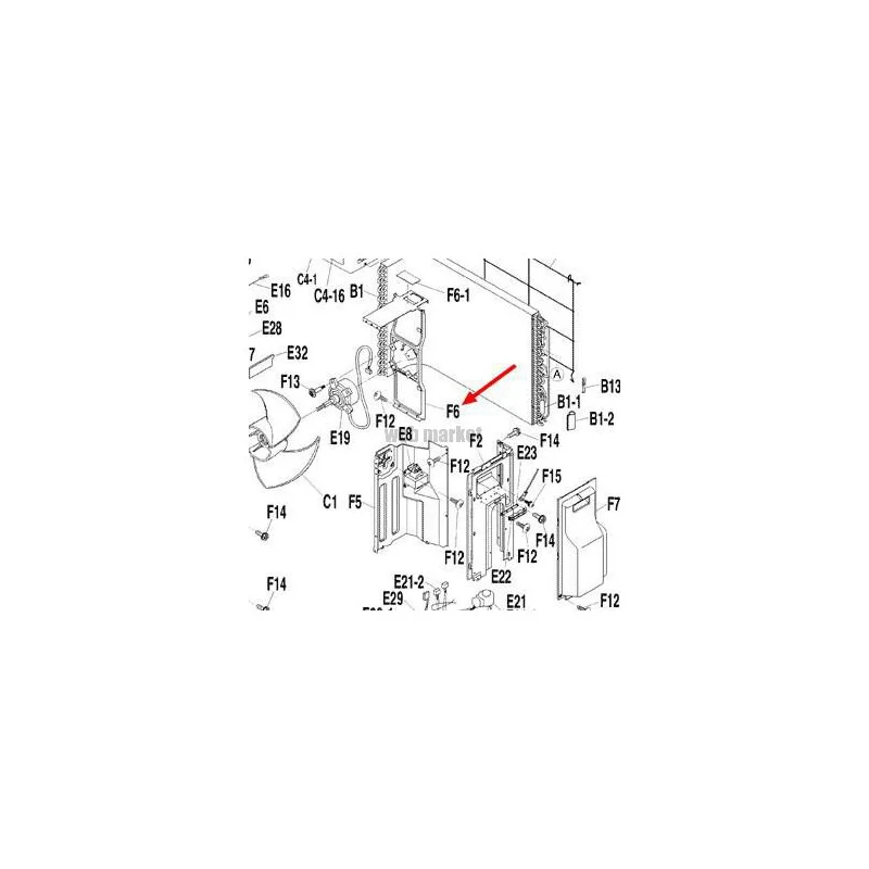 SUPPORT MOTEUR VENT.3P191936-1-Daikin