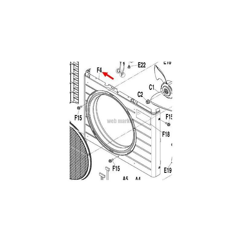 ENSEMBLE PLAQUE AVANT 3P532418-1 A-Daikin