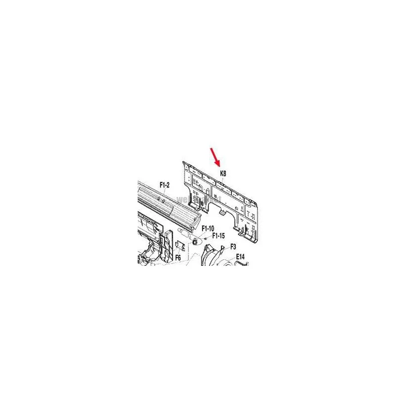TOLE DE MONTAGE 1P201672-1-Daikin
