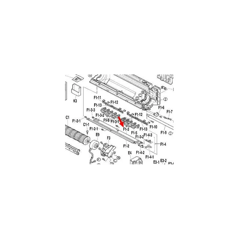 DAIKIN VOLET DE BALAYAGE POUR MACHINE FTXS35CVMB