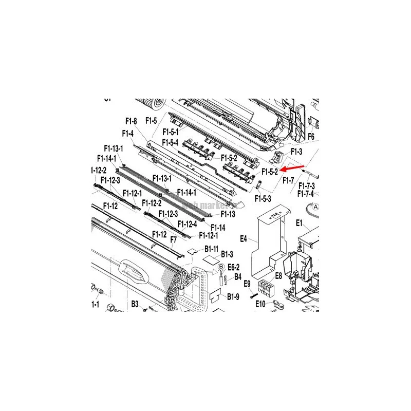 VOLET DE SOUFFLAGE 2P199591-1-Daikin