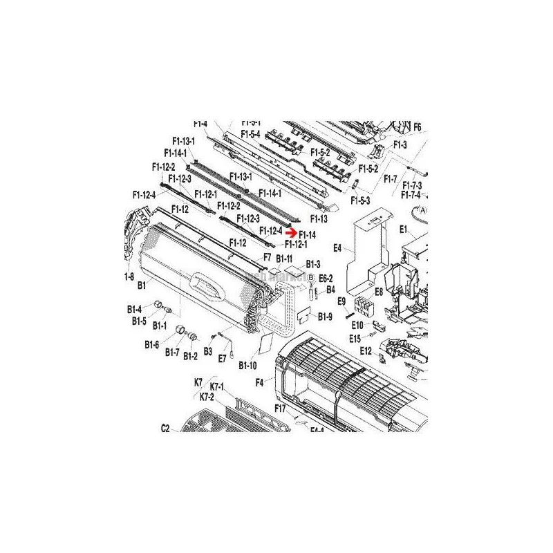 VOLET DE SOUFFLAGE 3P206288-1-Daikin