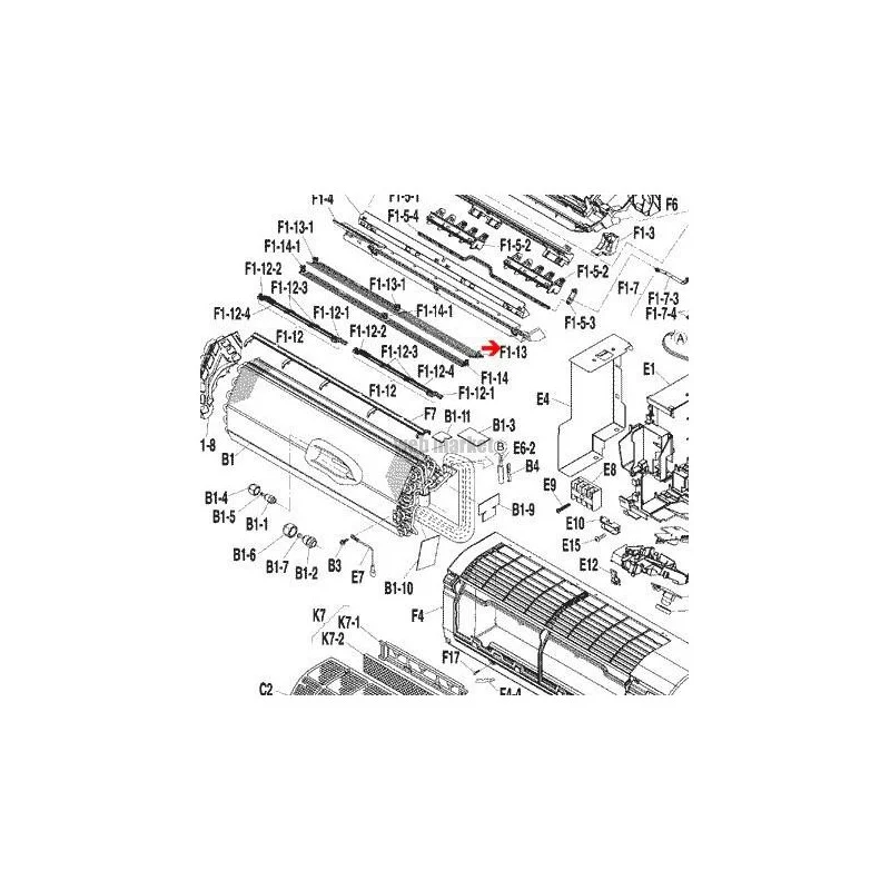 VOLET DE SOUFFLAGE 3P206282-1-Daikin