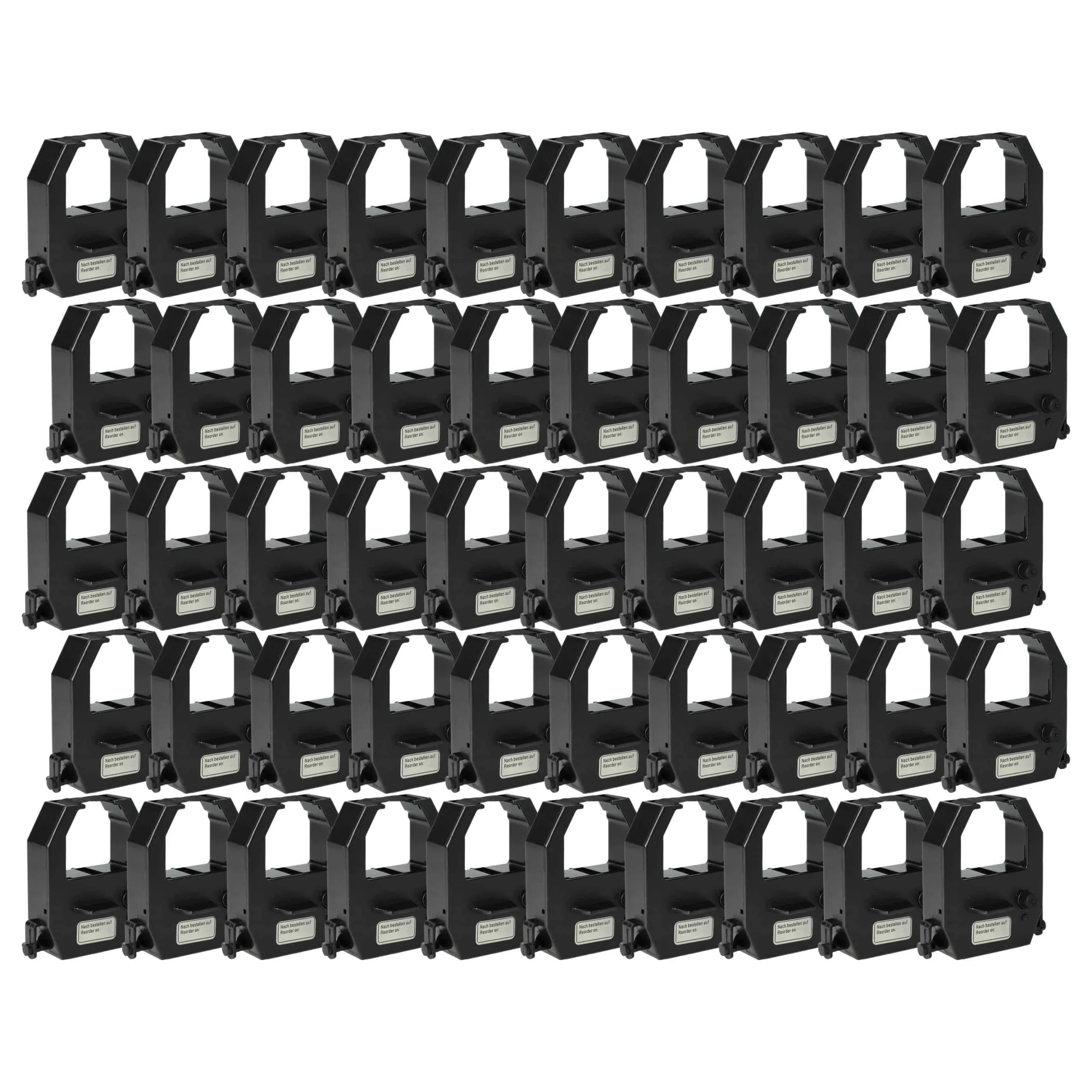 50x Ruban encreur remplace Amano CE-315150, CE-315152 pour imprimante matricielle / étiquette - noir