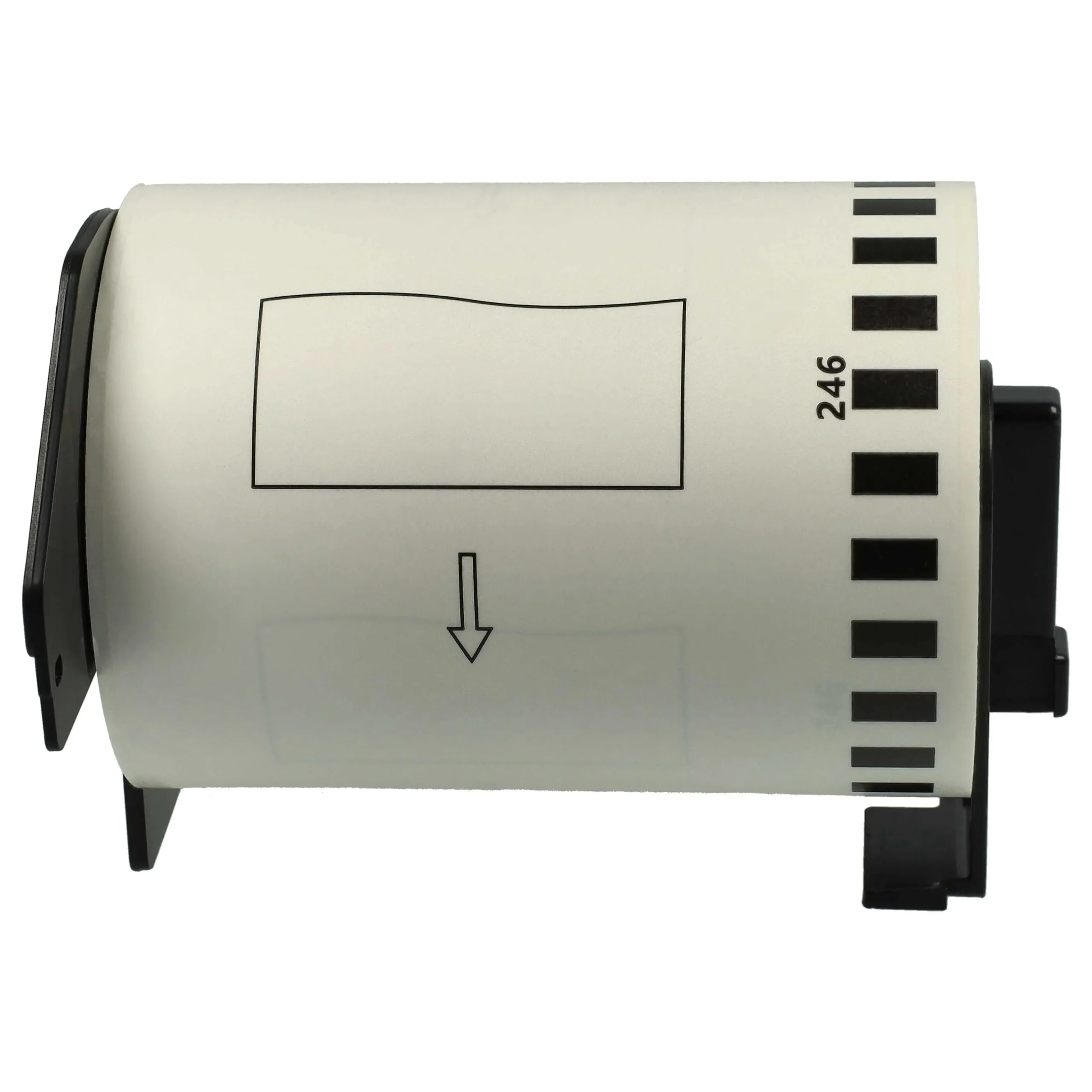 Étiquette remplacent Brother DK-22246 pour imprimante étiqueteuse - autocollantes 103mm x 30,48m + support
