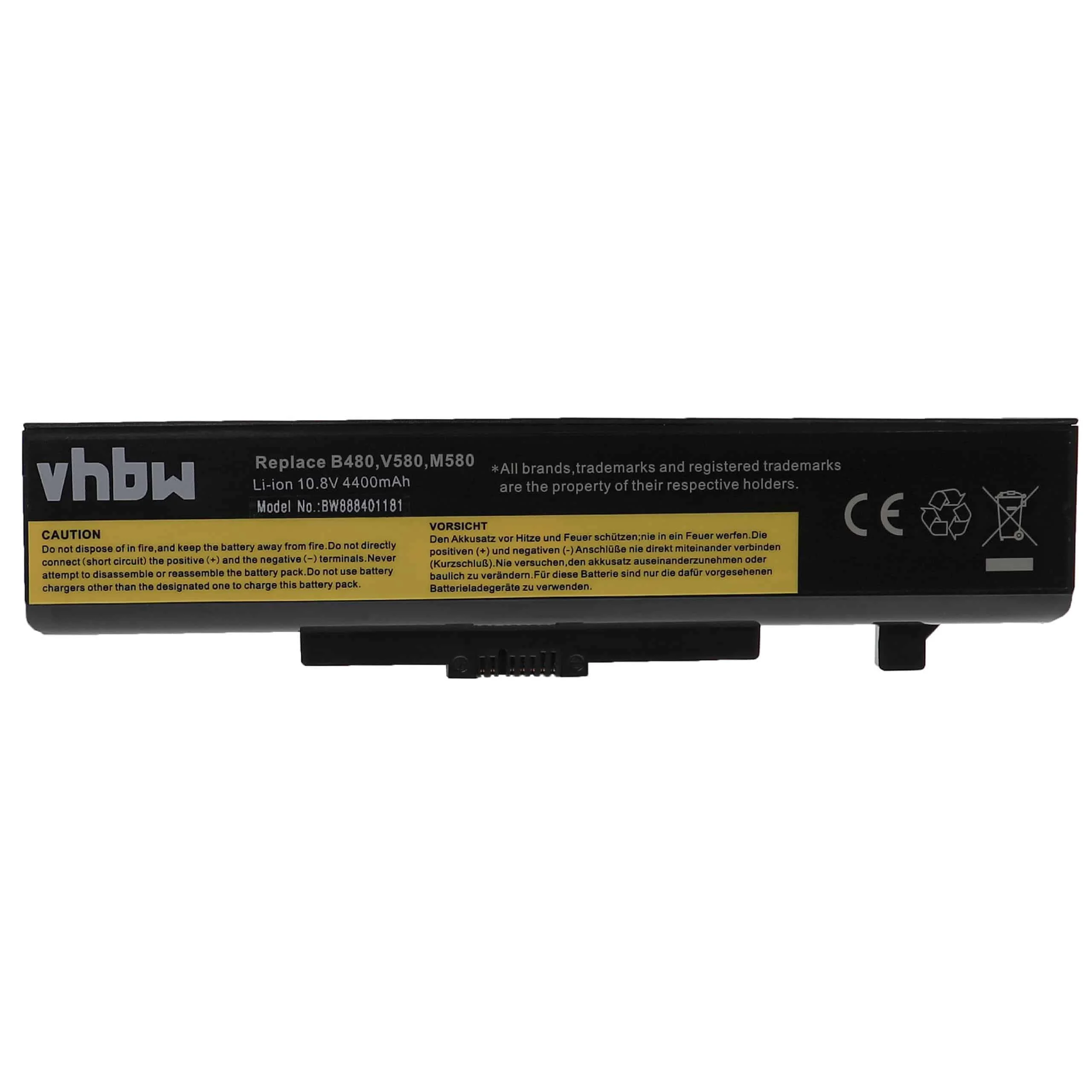 Batterie remplace Lenovo 0A36311, 121000675, 121500047 pour ordinateur portable Lenovo- 4400mAh 10,8V Li-ion
