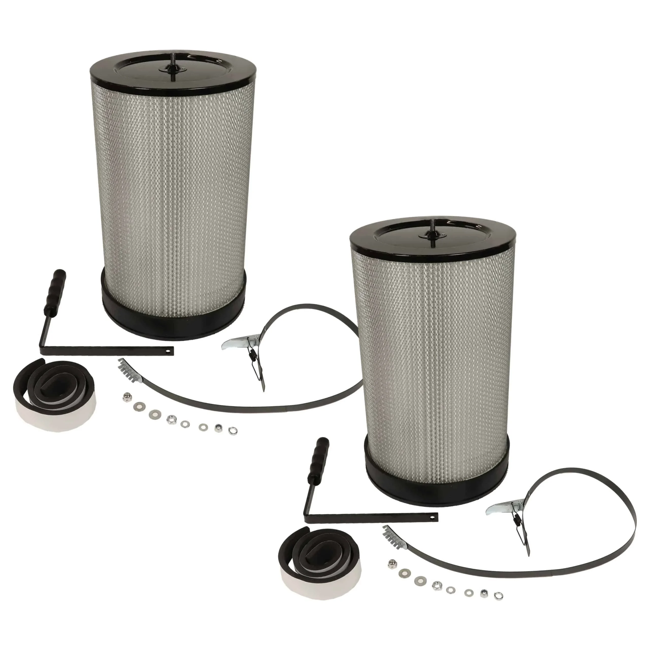 2x Filtre à particules remplace BAMATO CF1 pour aspirateur central Scheppach + brosse de nettoyage - Filtres