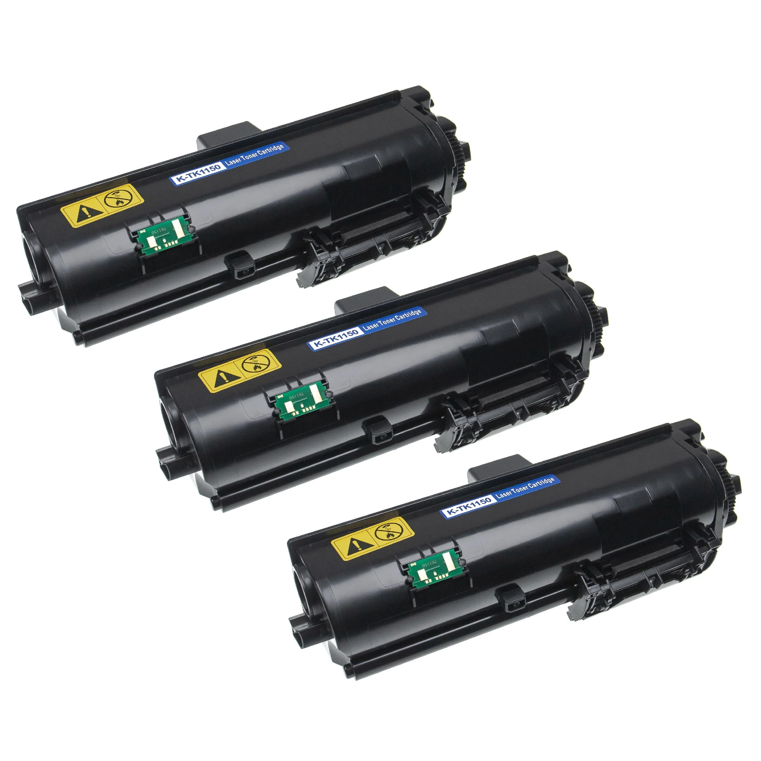 3x Cartouches de toner remplace Kyocera TK-1150 pour imprimante laser Kyocera, noir