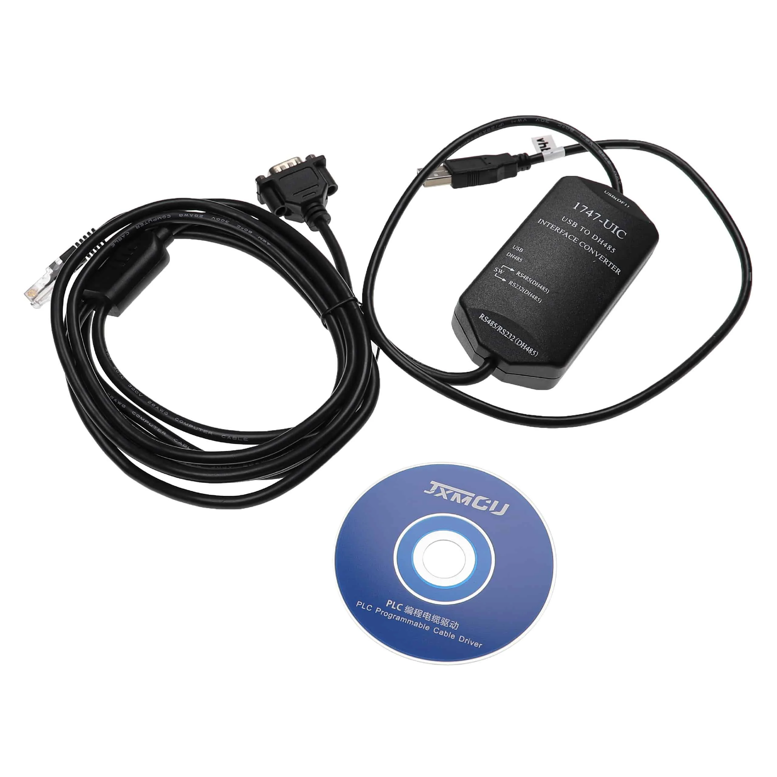 Câble de programmation RS-232 pour périphérique ABSLC5/01/02/03/05 - Adaptateur + CD pilote 300cm noir