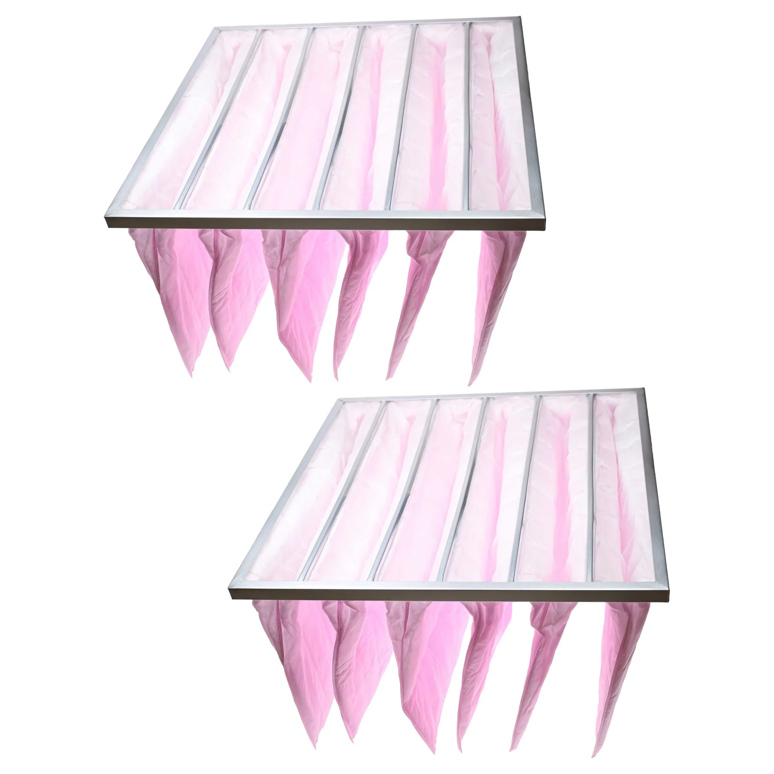 2x Filtres à poches F7 pour climatiseur, système d'aération - 59,5 x 59,2 x 4,7 cm