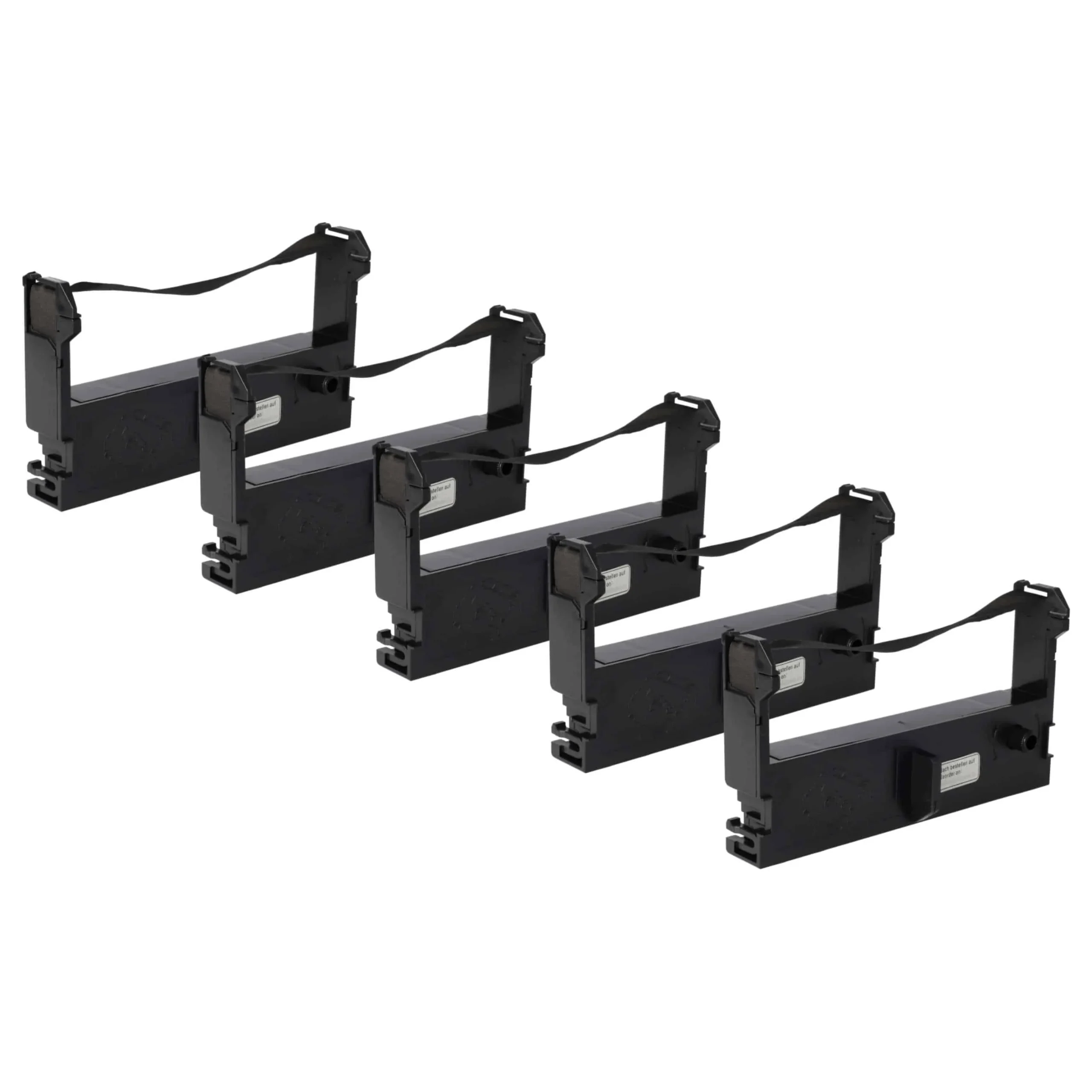 5x Ruban encreur remplace ERC-43, ERC-43B, C43S015461, ERC-39 pour imprimante matricielle / étiquette - noir