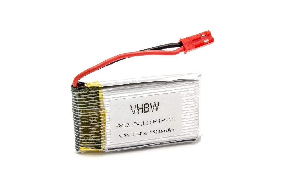 Batterie modèle radio-télécommandé - 1100mAh 3,7V Li-polymère, JST