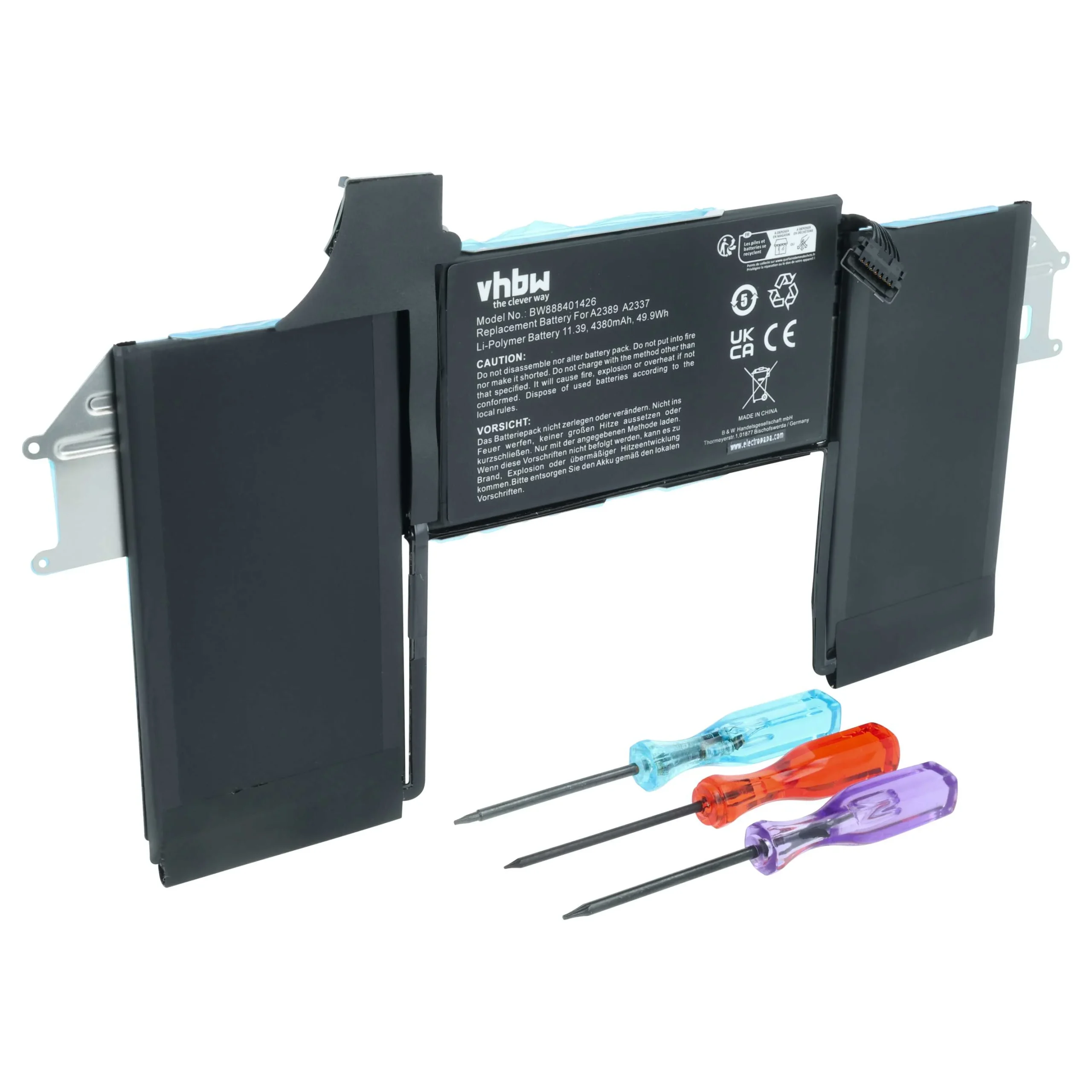 Batterie remplace Apple 080-333-4000, 616-00535 pour ordinateur portable Apple- 4300mAh 11,4V Li-polymère