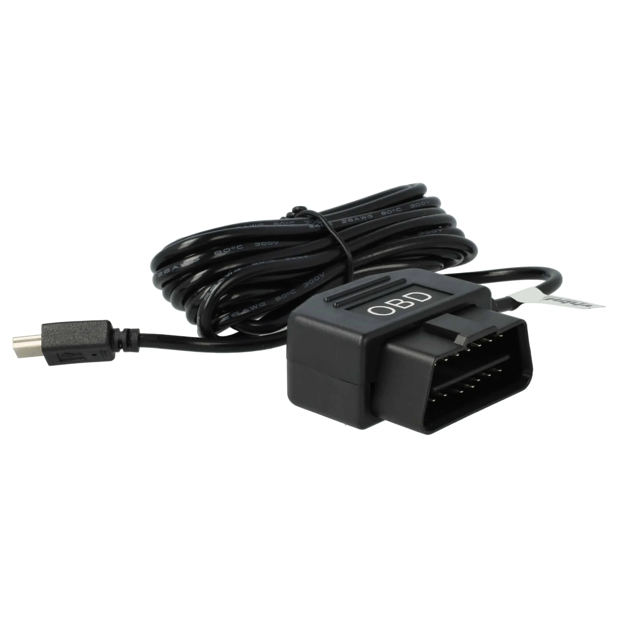 OBD2 Mini-Câble USB Câble de recharge pour Dashcam GPS Navi Smartphone 3,5m