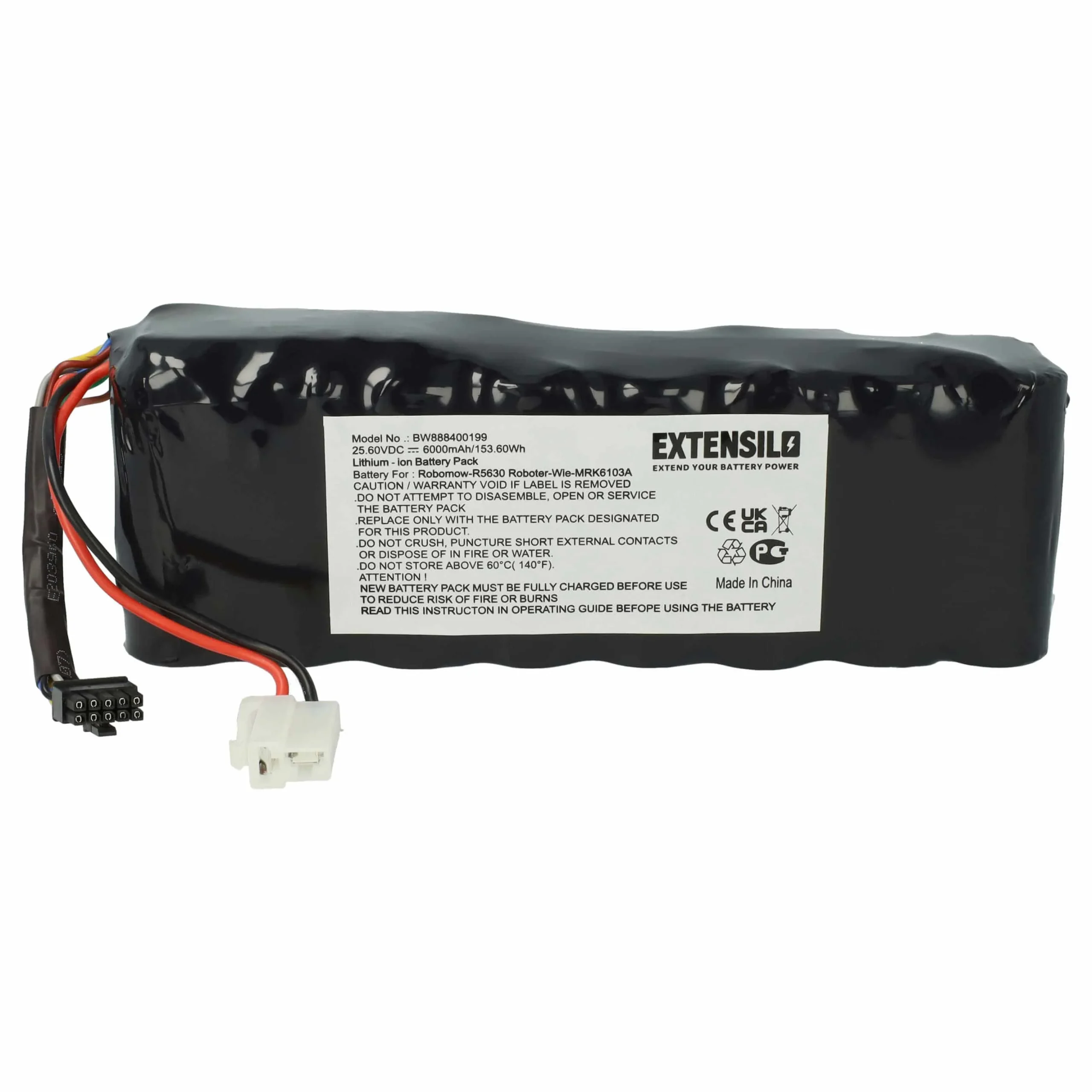 Batterie remplace BAT6000C, BAT6000A, MRK6103A, BAT6001B pour outil de jardinage - 6000mAh 25,6V Li-ion