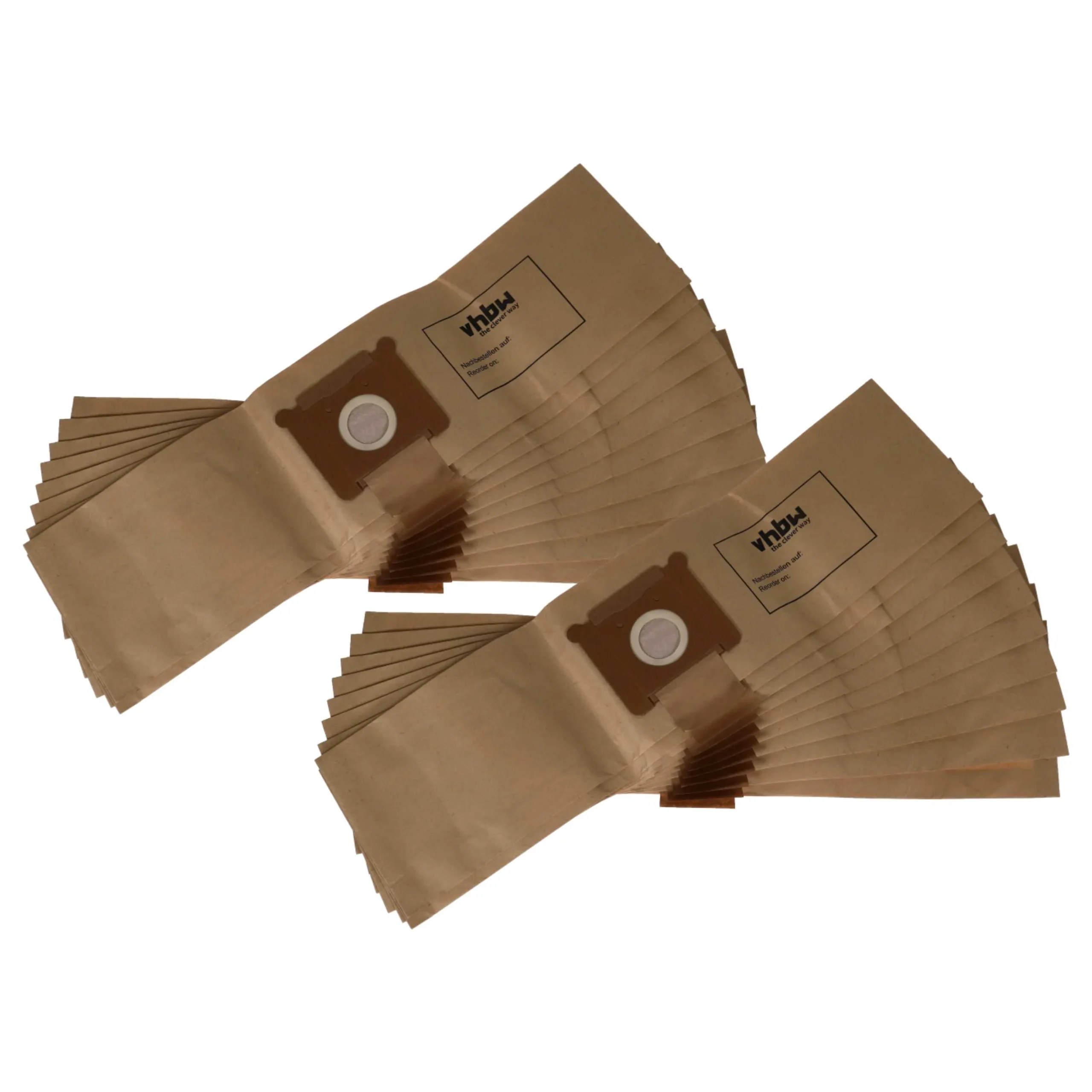 20x Sac remplace Fakir 2204805, 2601805, 3288810, 3270805 pour aspirateur Hako - papier