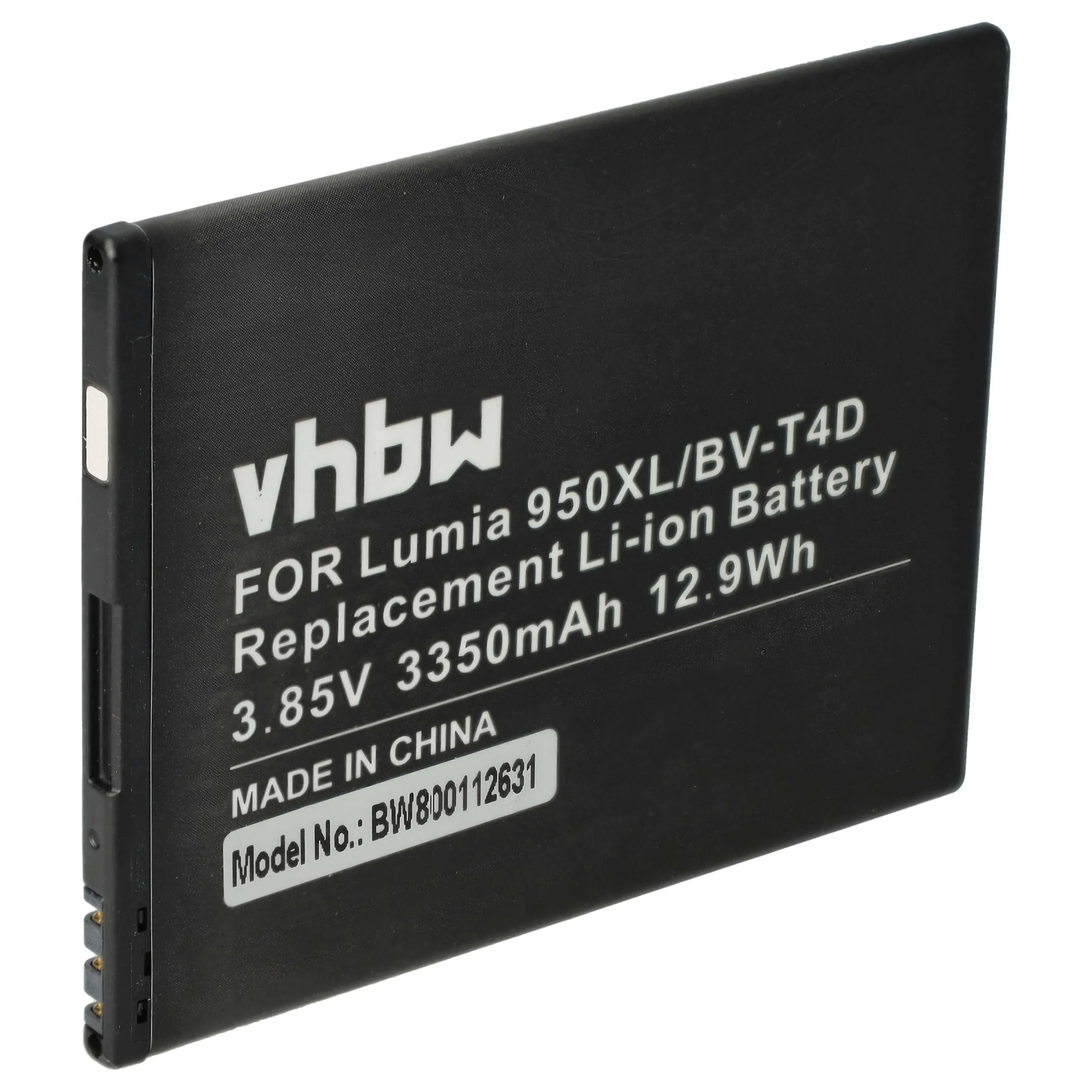 Batterie remplace Microsoft / Nokia BV-T4D téléphone portable Microsoft / Nokia - 2950mAh 3,9V Li-ion