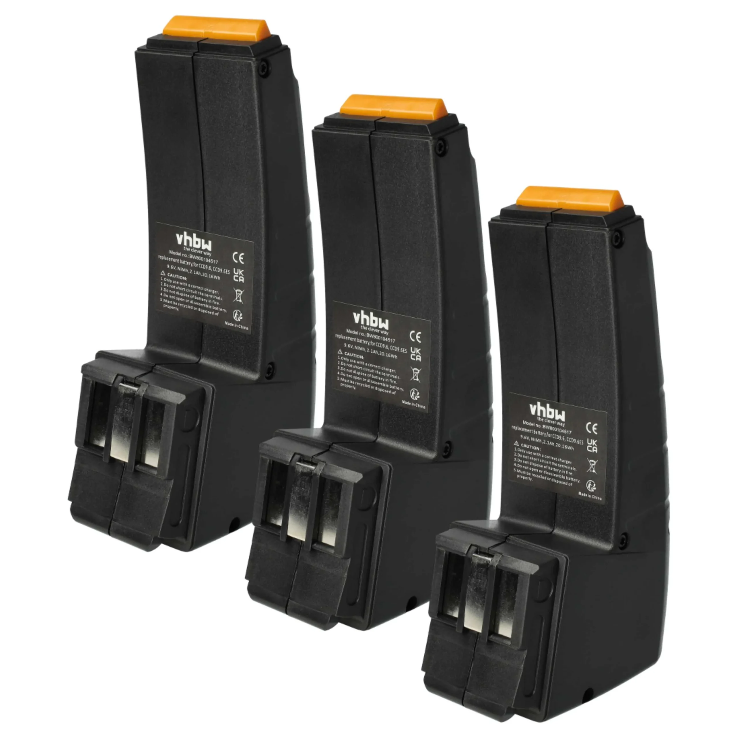 Batterie (3 pcs.) remplace Festo Festool CCD9.6ES, CCD9.6 outil électrique Festo Festool - 2,1Ah 9,6V NiMH