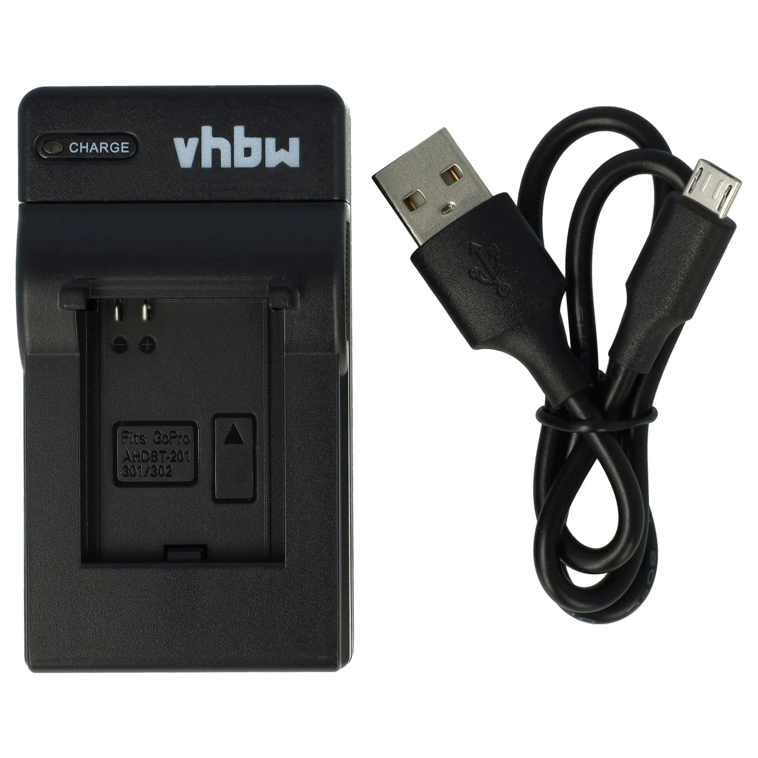 Chargeur Micro-USB + câble Micro-USB pour appareil photo GoPro Hero 3 III, III CHDHX-301, III Black Edition, I