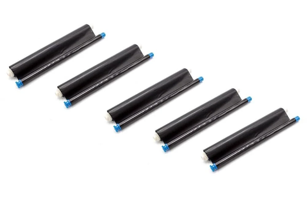 5x Rubans thermiques remplace Panasonic KX-FA52X, KX-FA52E, KX-FA52A, KX-FA52 pour imprimante fax - 30 m