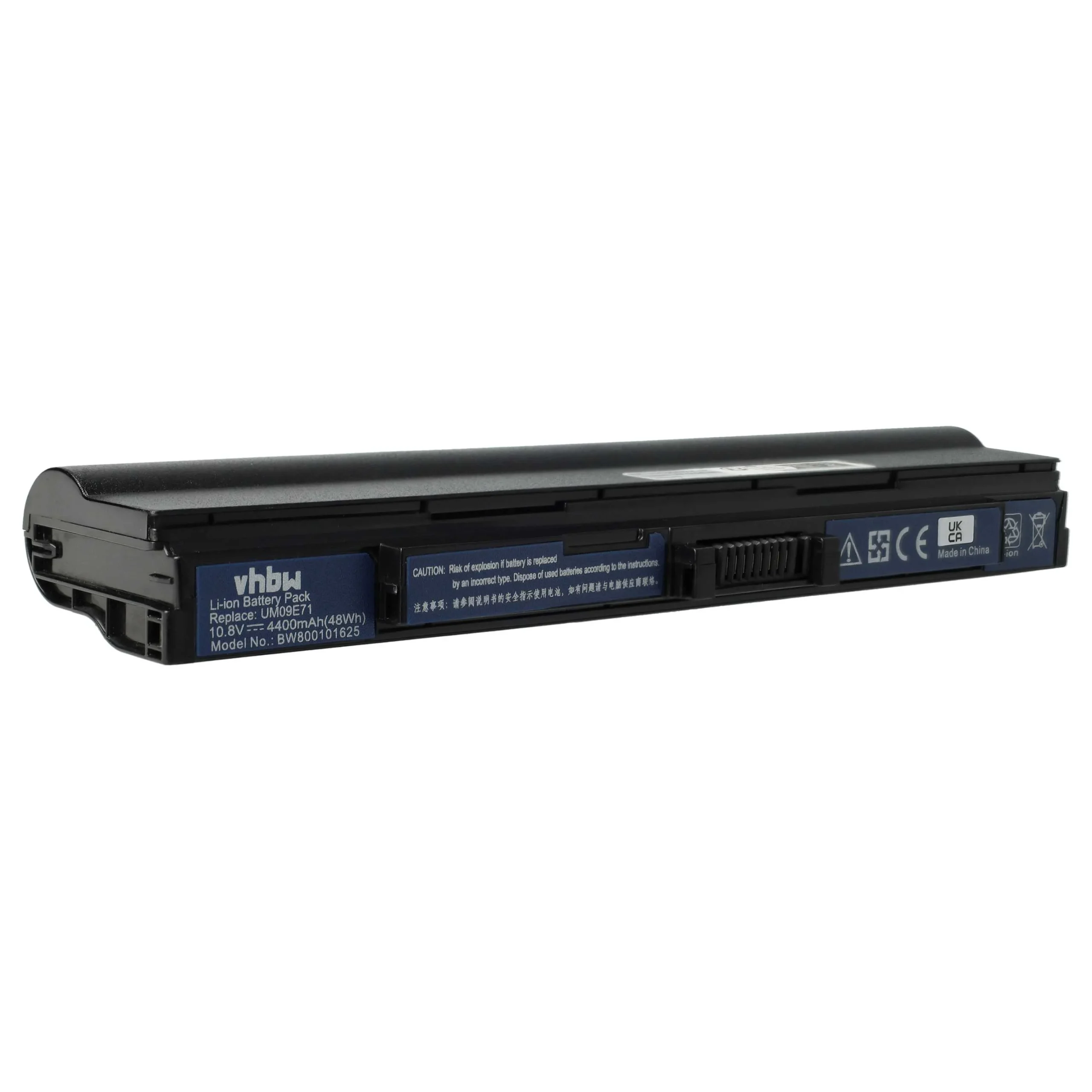 Batterie remplace Acer 934T2039F, 934T2055F pour ordinateur portable Acer- 4400mAh 11,1V Li-ion, noir