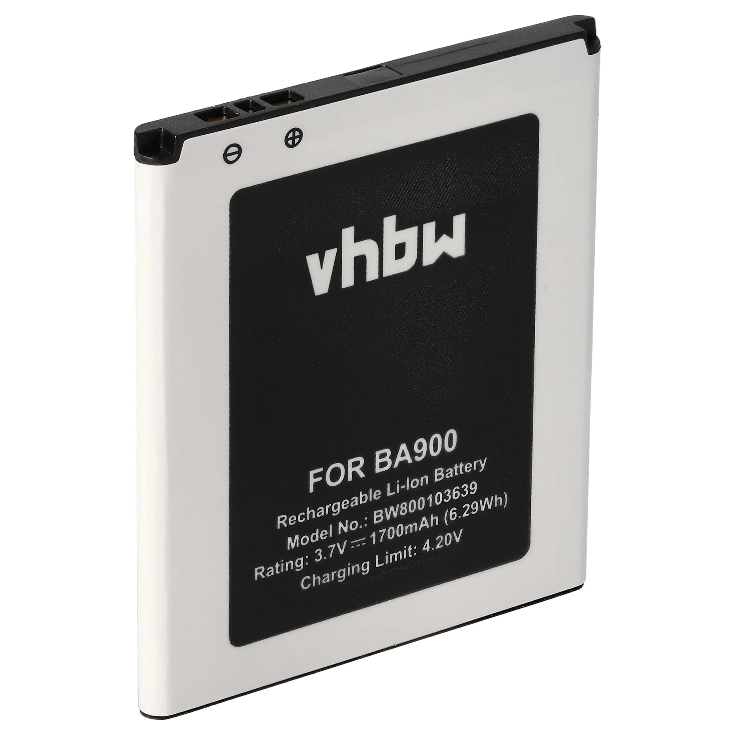 Batterie remplace Sony BA900 téléphone portable Sony-Ericsson - 1700mAh 3,8V Li-ion