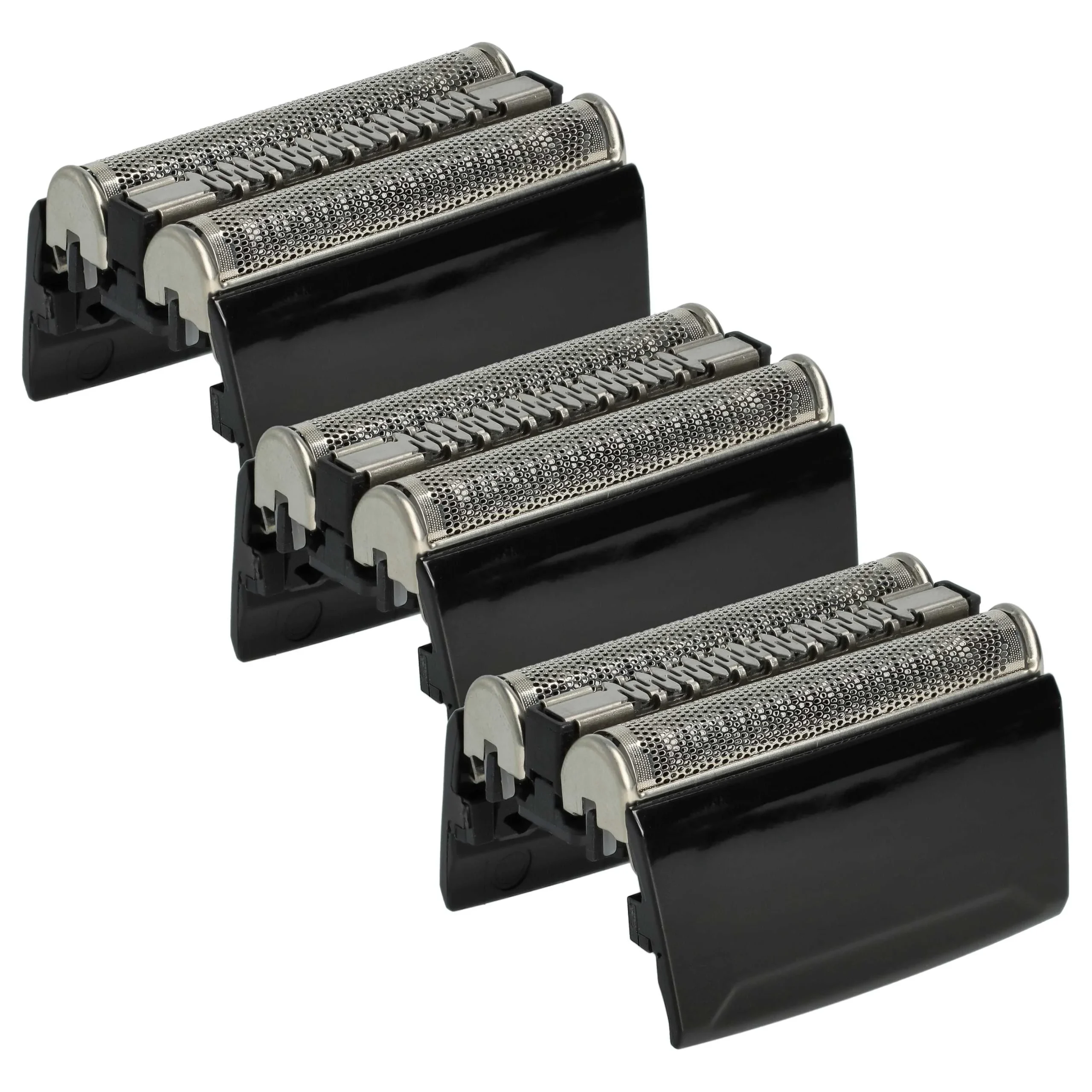 3x Têtes de rasoir remplace Braun 52S, 52B pour rasoir électrique Braun - noir
