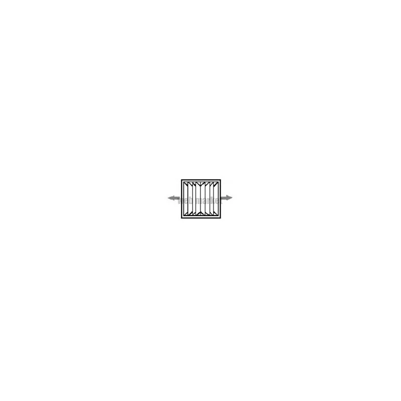 DIFFUSEUR PLAFONNIER DIRECTIONNEL CARRÉ - ALUMINIUM EXTRUDÉS - 2 VOIES DE SOUFFLAGE OPPOSÉES