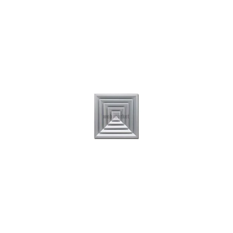 DIFFUSEUR PLAFONNIER DIRECTIONNEL CARRÉ - ALUMINIUM EXTRUDÉS
