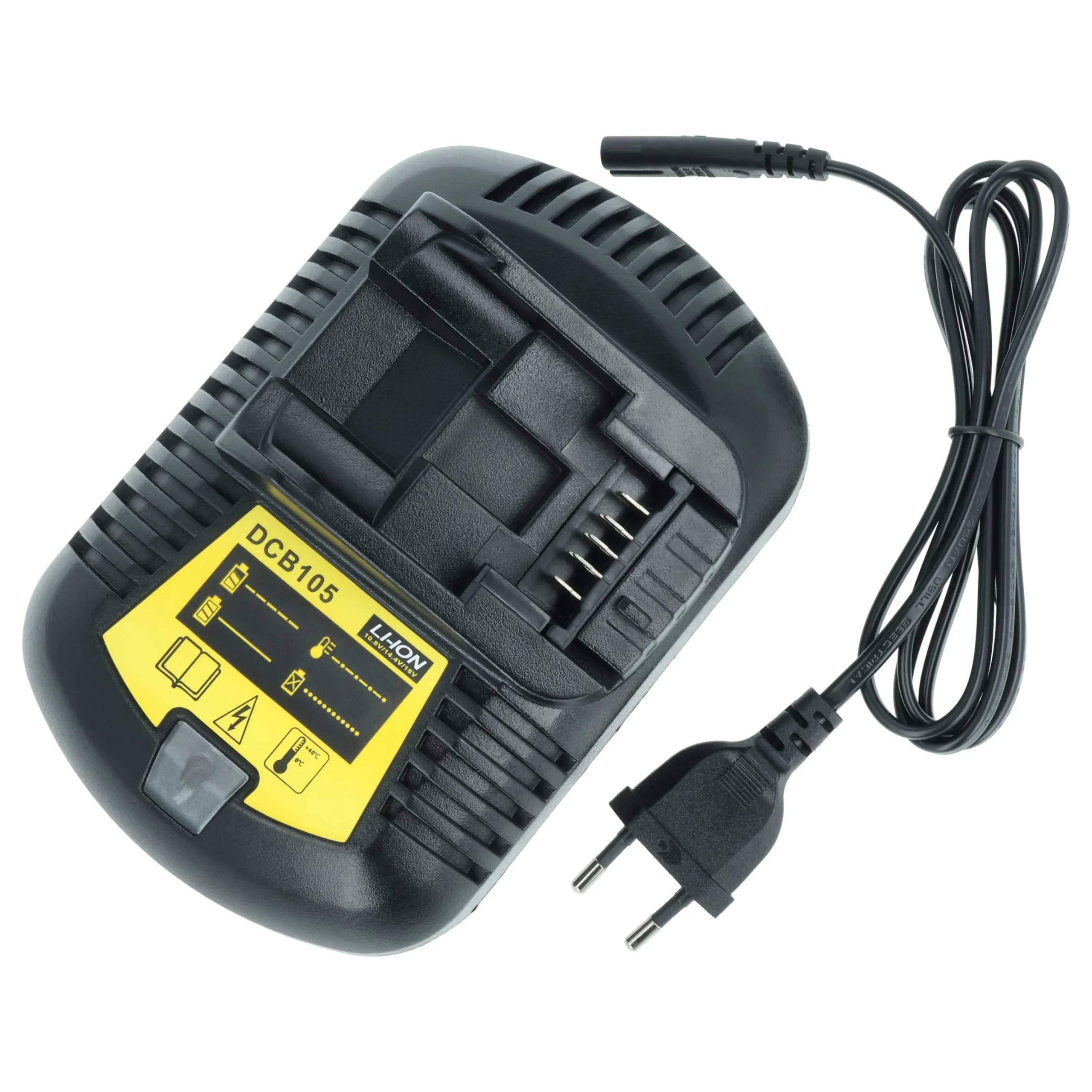 Chargeur remplace Dewalt DCB102, DCB120, DCB105, DCB112 pour batterie d'outil électrique Dewalt - Li-ion, 3,0A