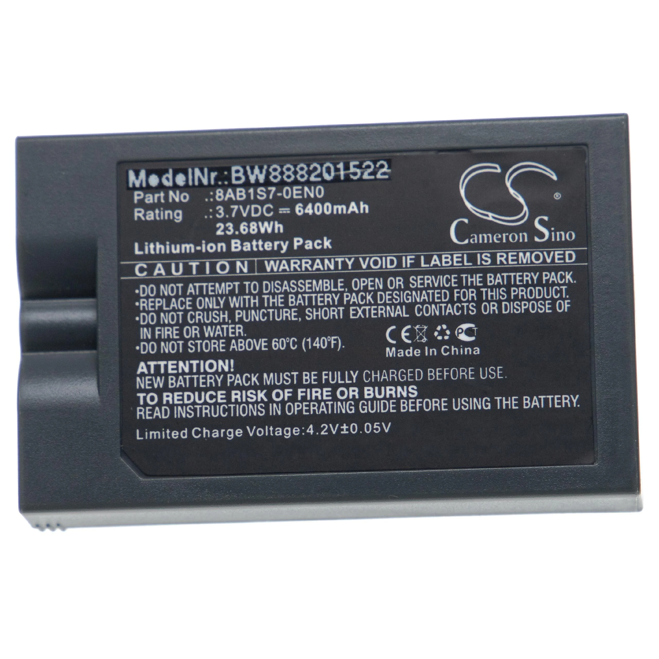 Batterie remplace Ring 8AB1S7-0EU0, V4 pour interphone Ring - 6400mAh 3,7V Li-ion - Video Doorbell Akku