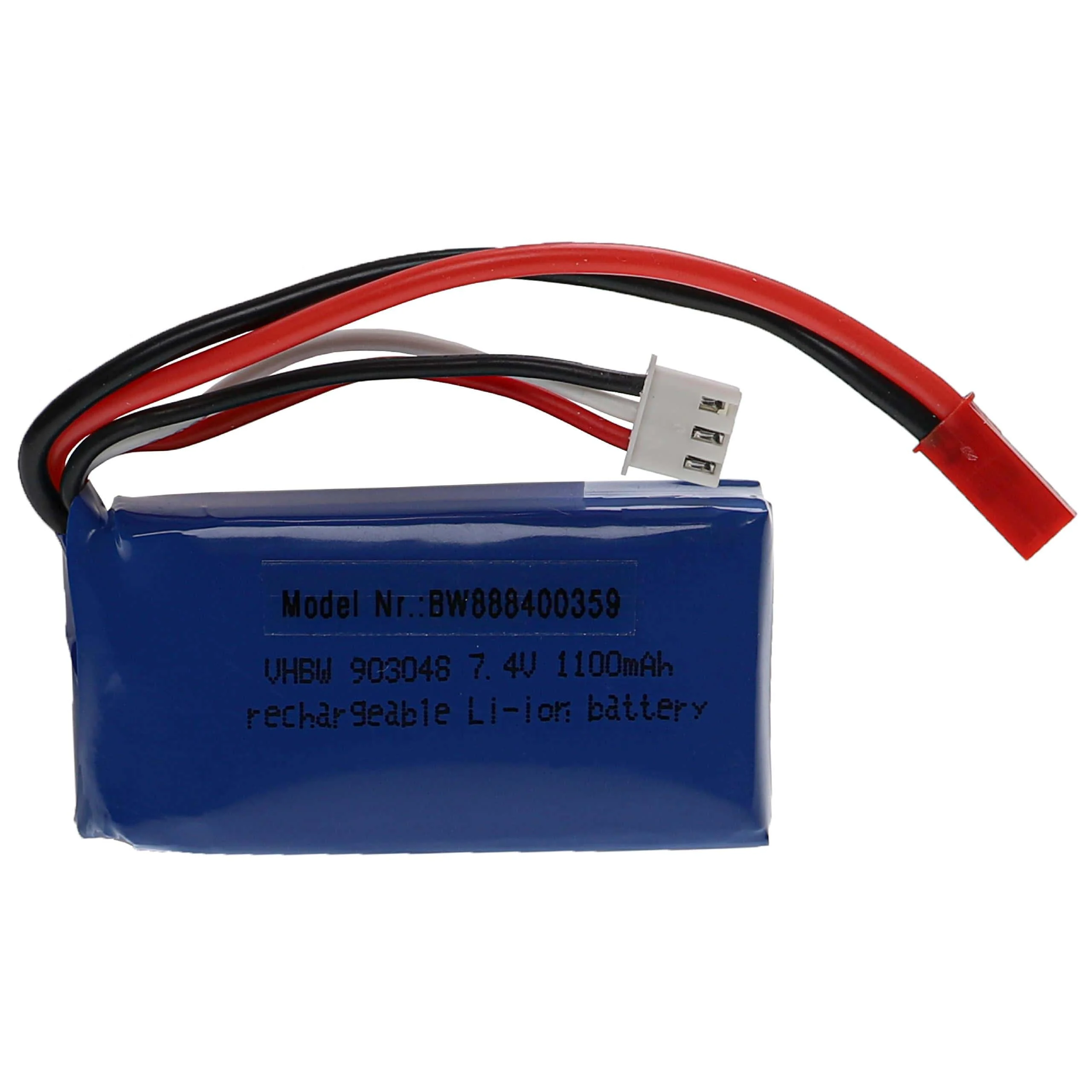 Batterie modèle radio-télécommandé - 1100mAh 7,4V Li-polymère, BEC
