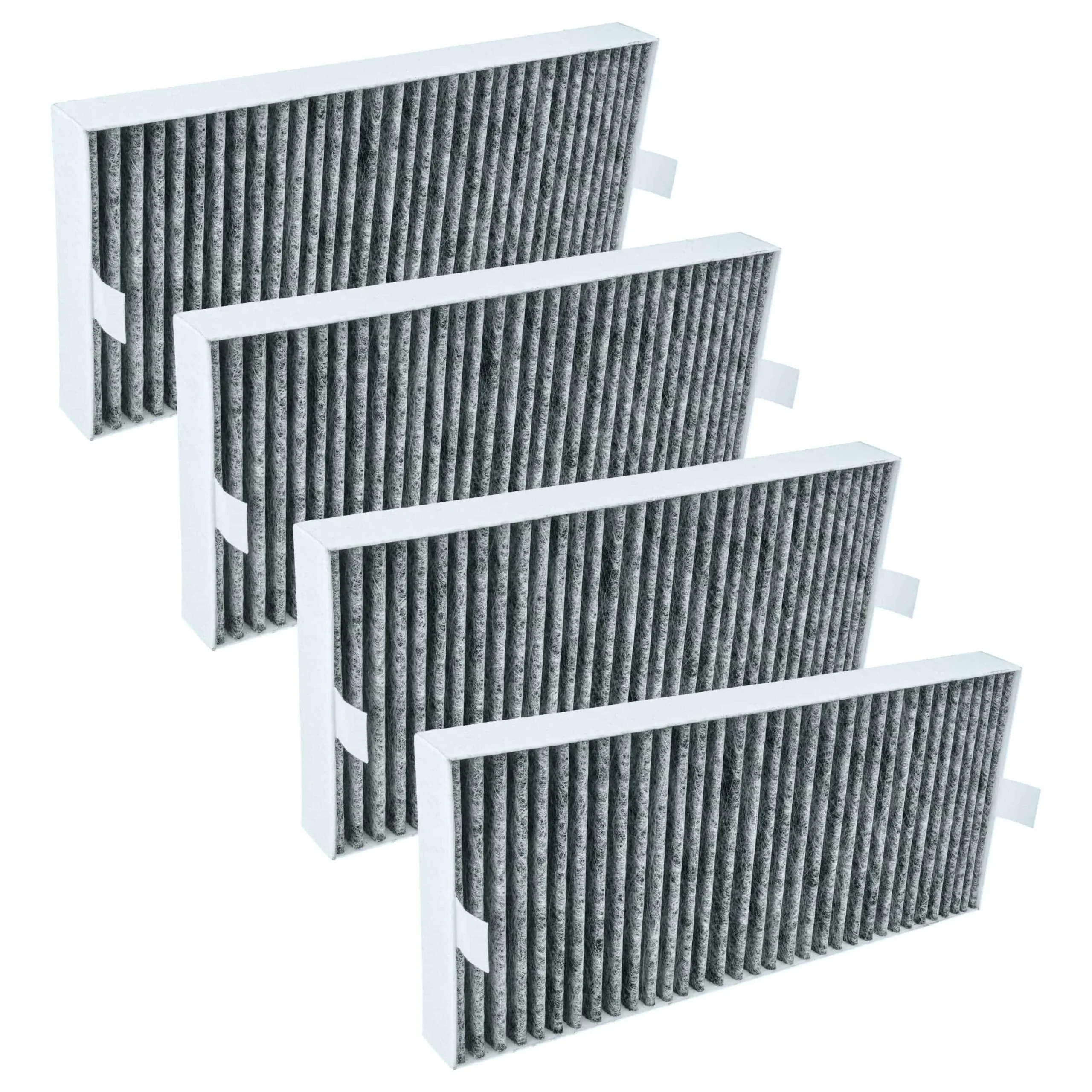 4x Filtres à charbon actif remplace Miele DKF 35-P, 20228037 pour hotte Miele