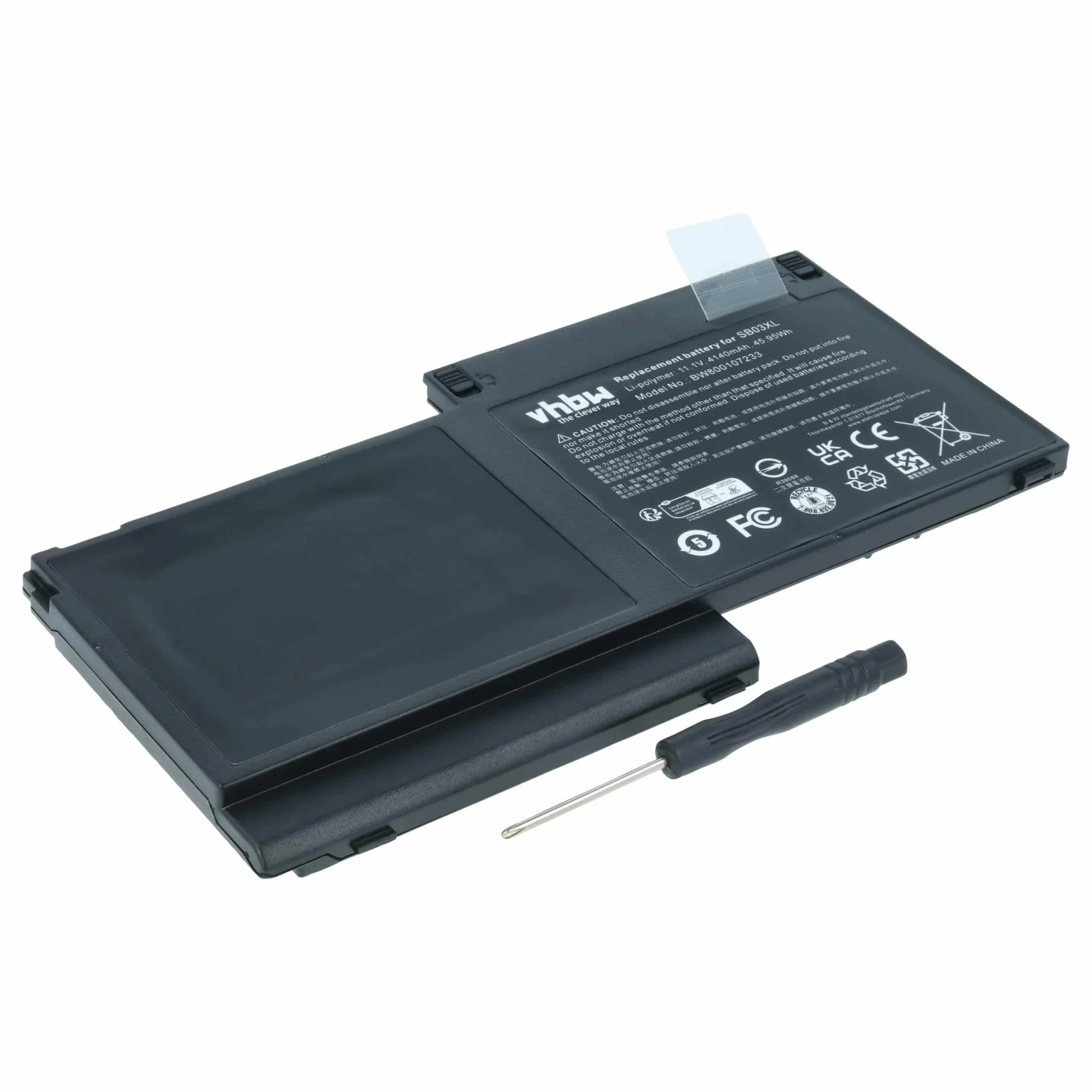 Batterie remplace HP 716725-171, 716725-1C1 pour ordinateur portable HP- 4140mAh 11,1V Li-ion, noir
