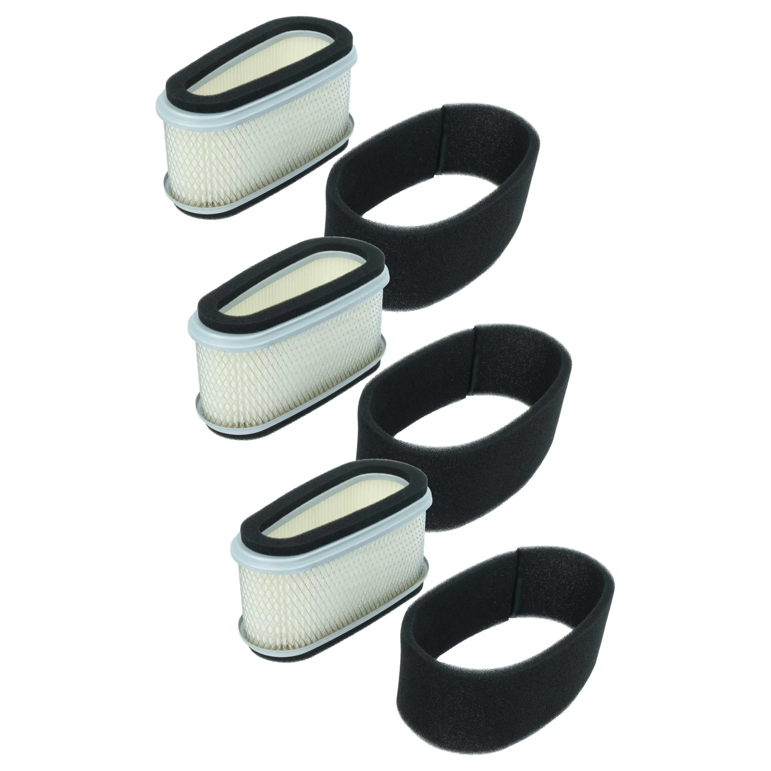 6x Filtres pour tondeuse remplace 11013-2141, 11013-2110 (3x filtre à air, 3x préfiltre)