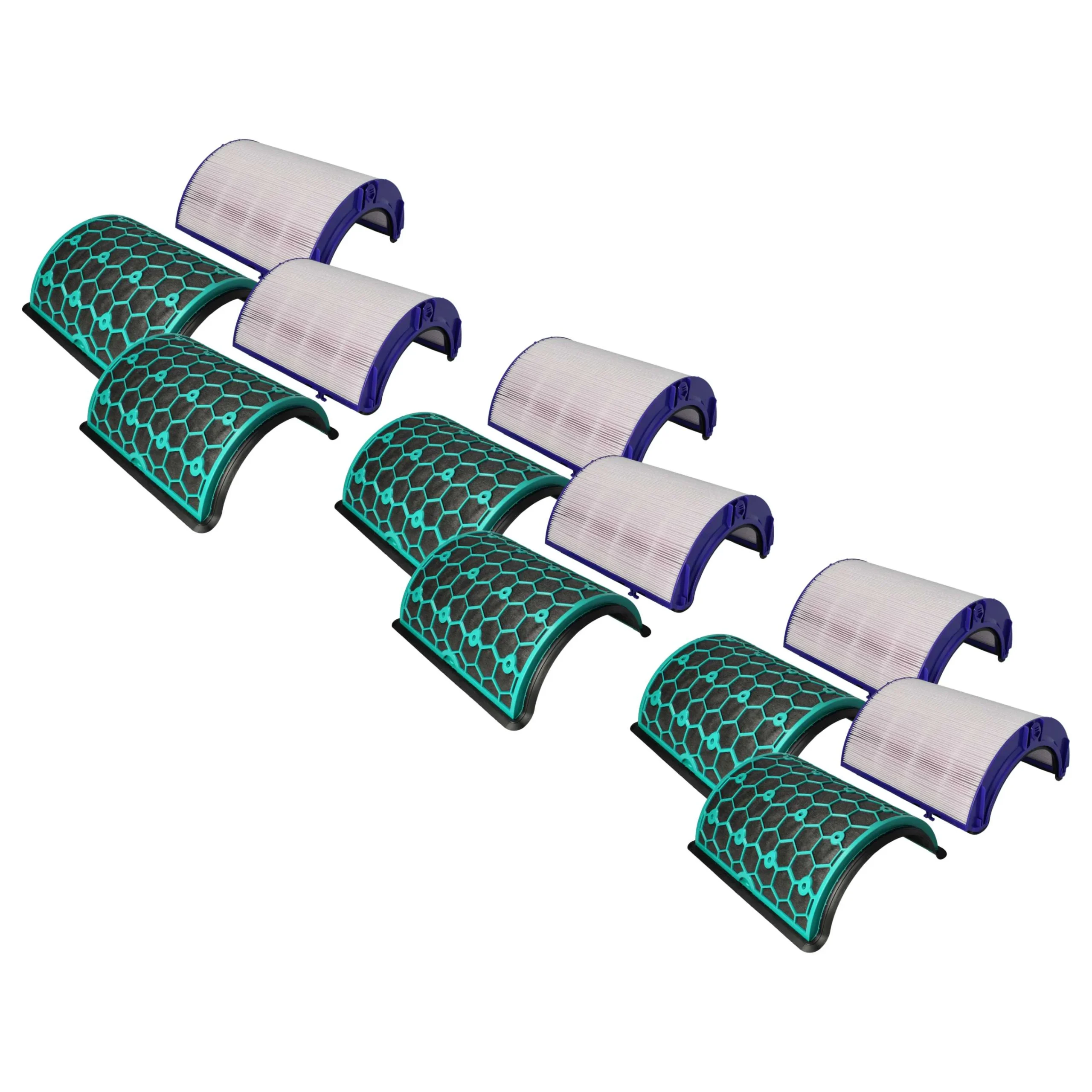 Set 6 filtres remplace Dyson 968707-04, 968707-05 pour humidificateur - filtre HEPA, filtre à charbon actif