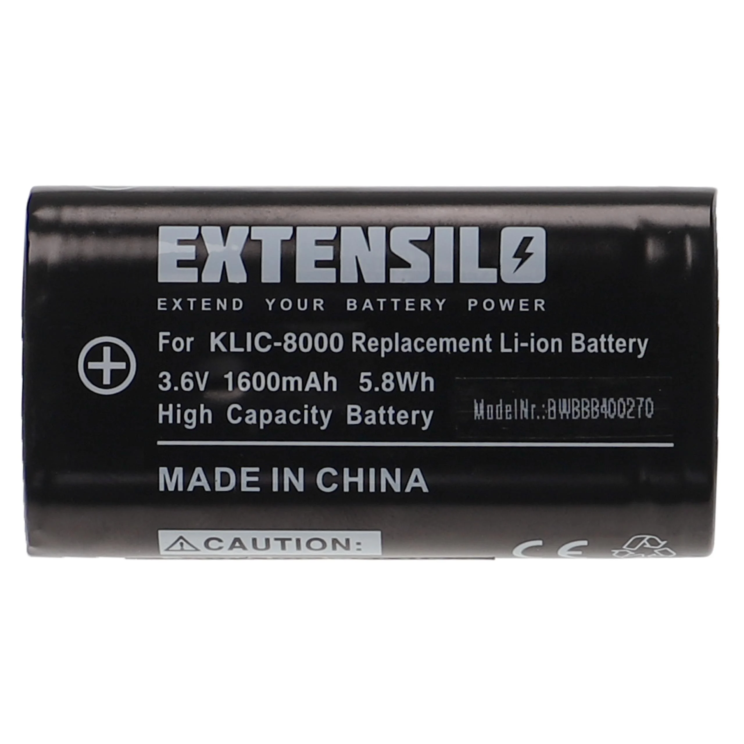 Batterie remplace Kodak RB50, Klic-8000 pour appareil photo Jay-Tech- 1600mAh 3,6V Li-ion
