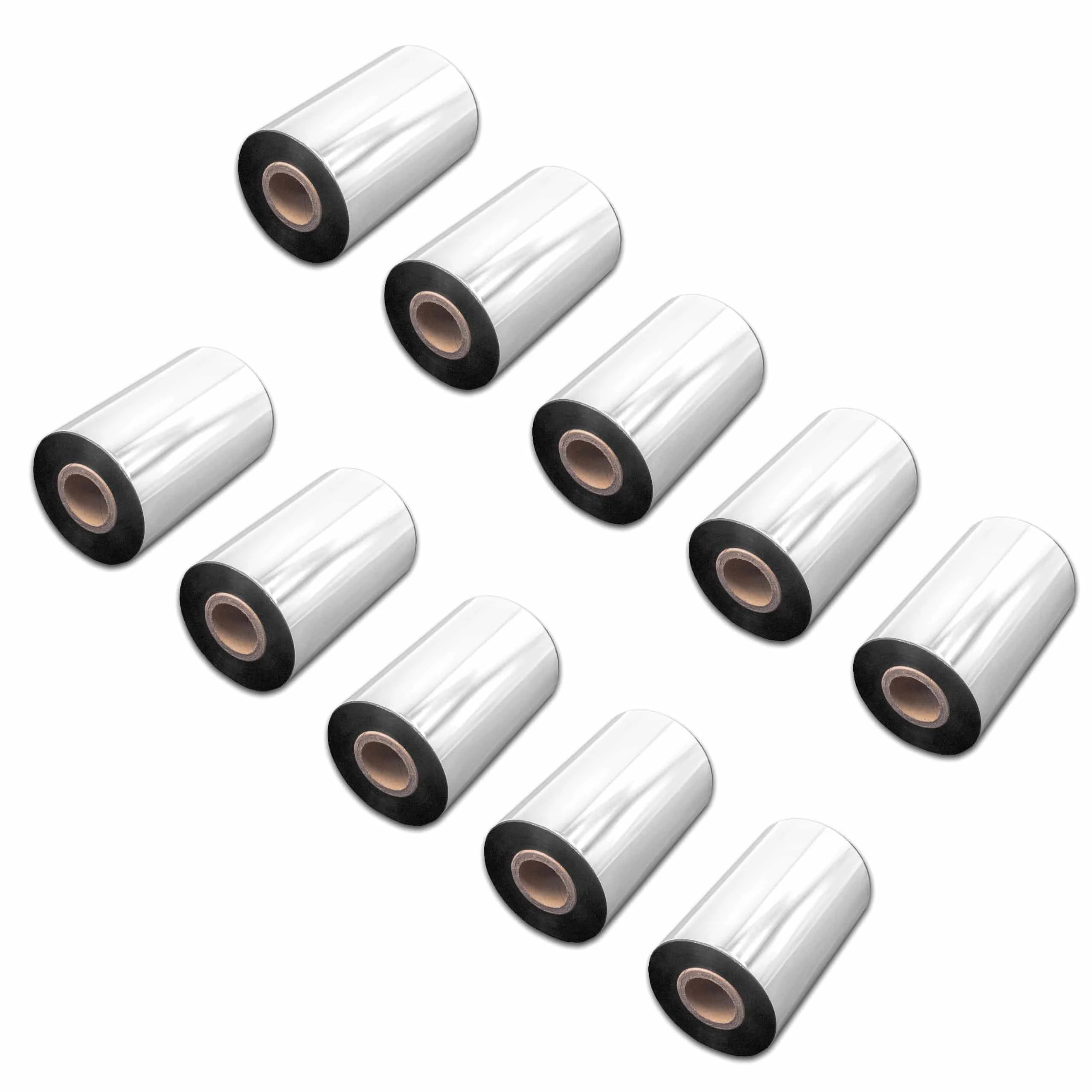 10x Ruban de transfert thermique pour imprimante Godex, Printronix, TSC, Valentin - 100 mm x 300 m, résine/cir