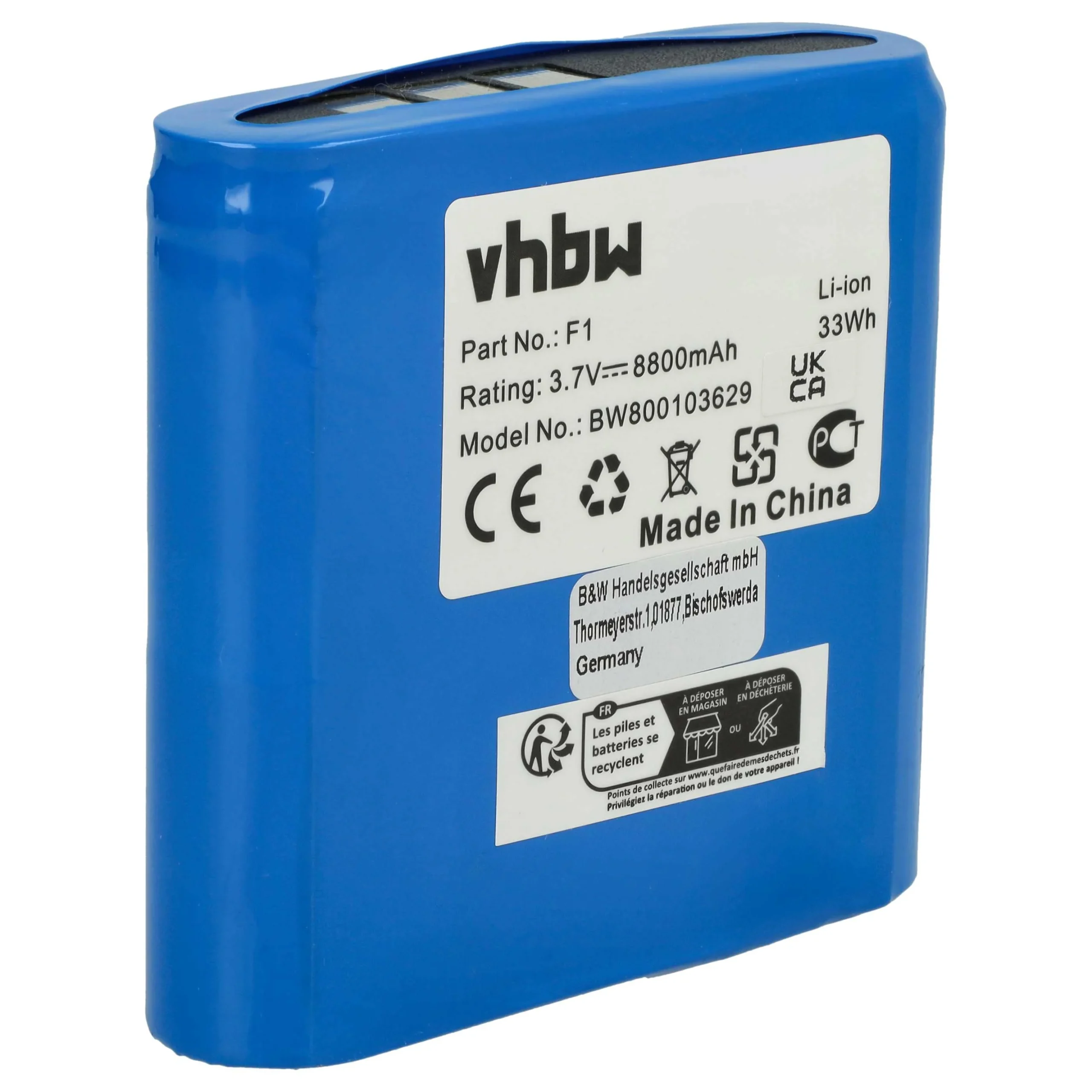 Batterie remplace Pure F1, ChargePAK F1 radio - 8800mAh 3,7V Li-ion