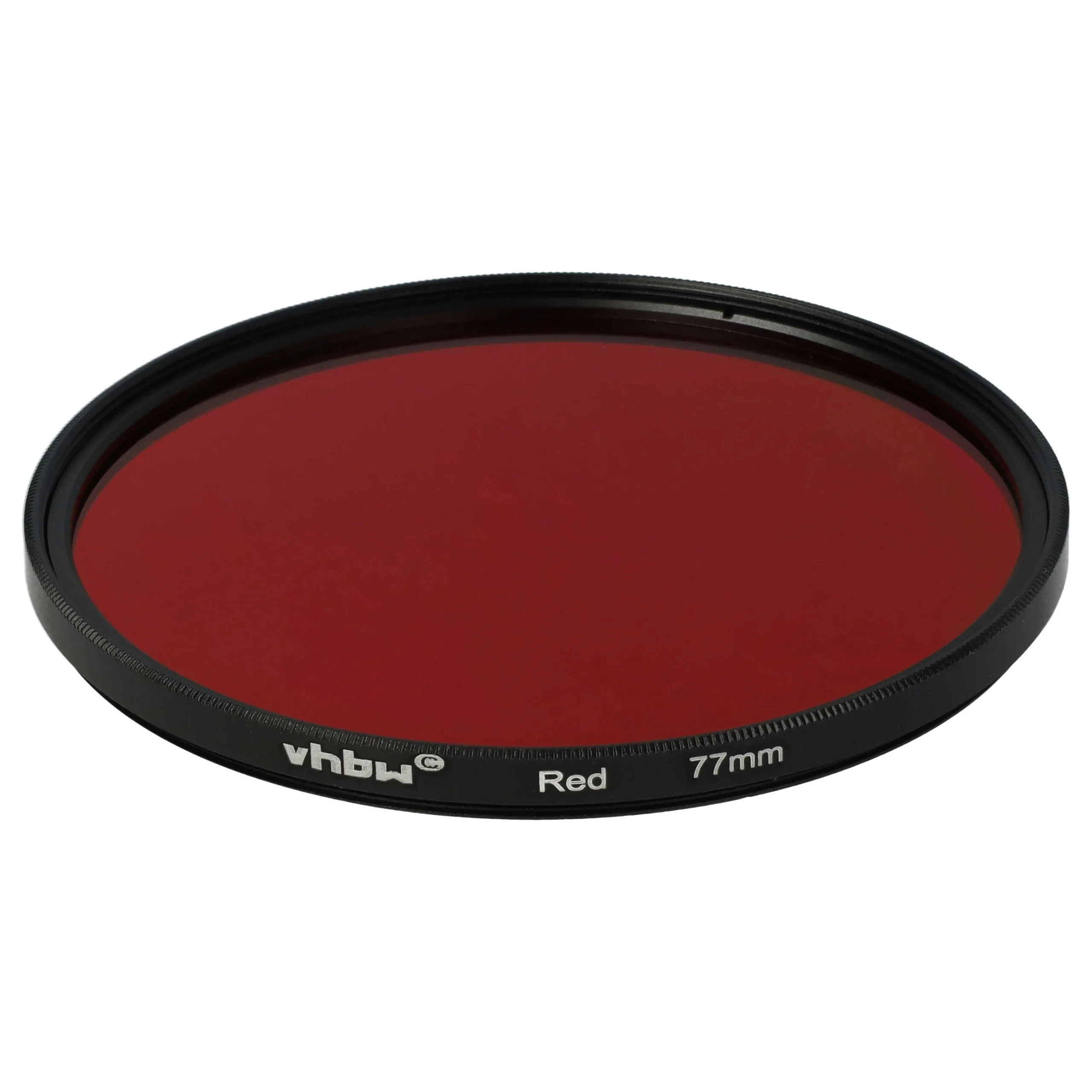 Filtre de couleur rouge pour objectifs d'appareils photo de 77 mm - Filtre rouge