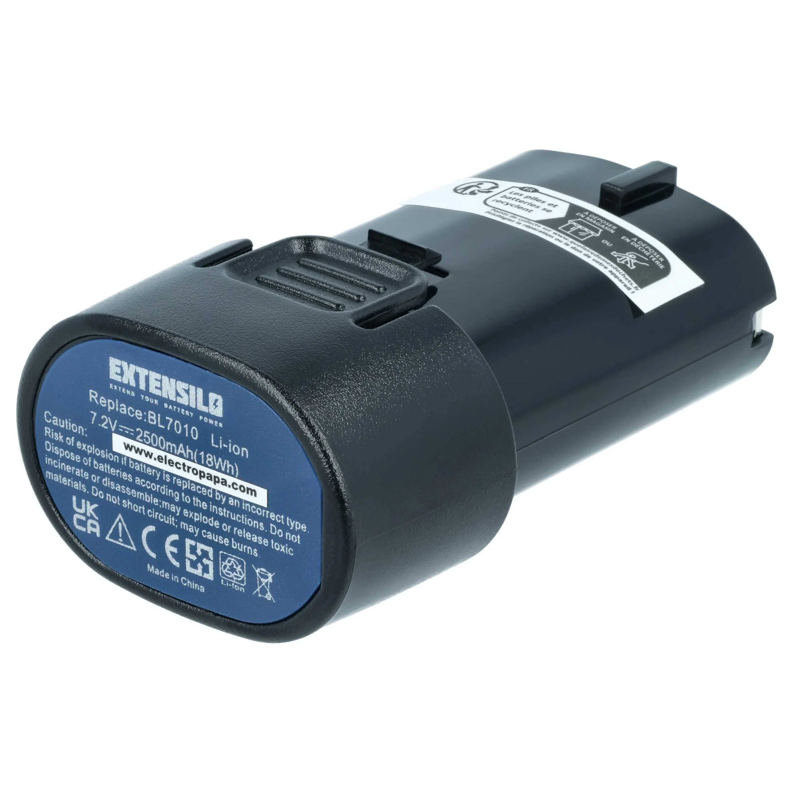 Batterie remplace Makita BL7010, 194356-2, 194355-4 outil électrique Makita - 2,5Ah 7,2V Li-ion
