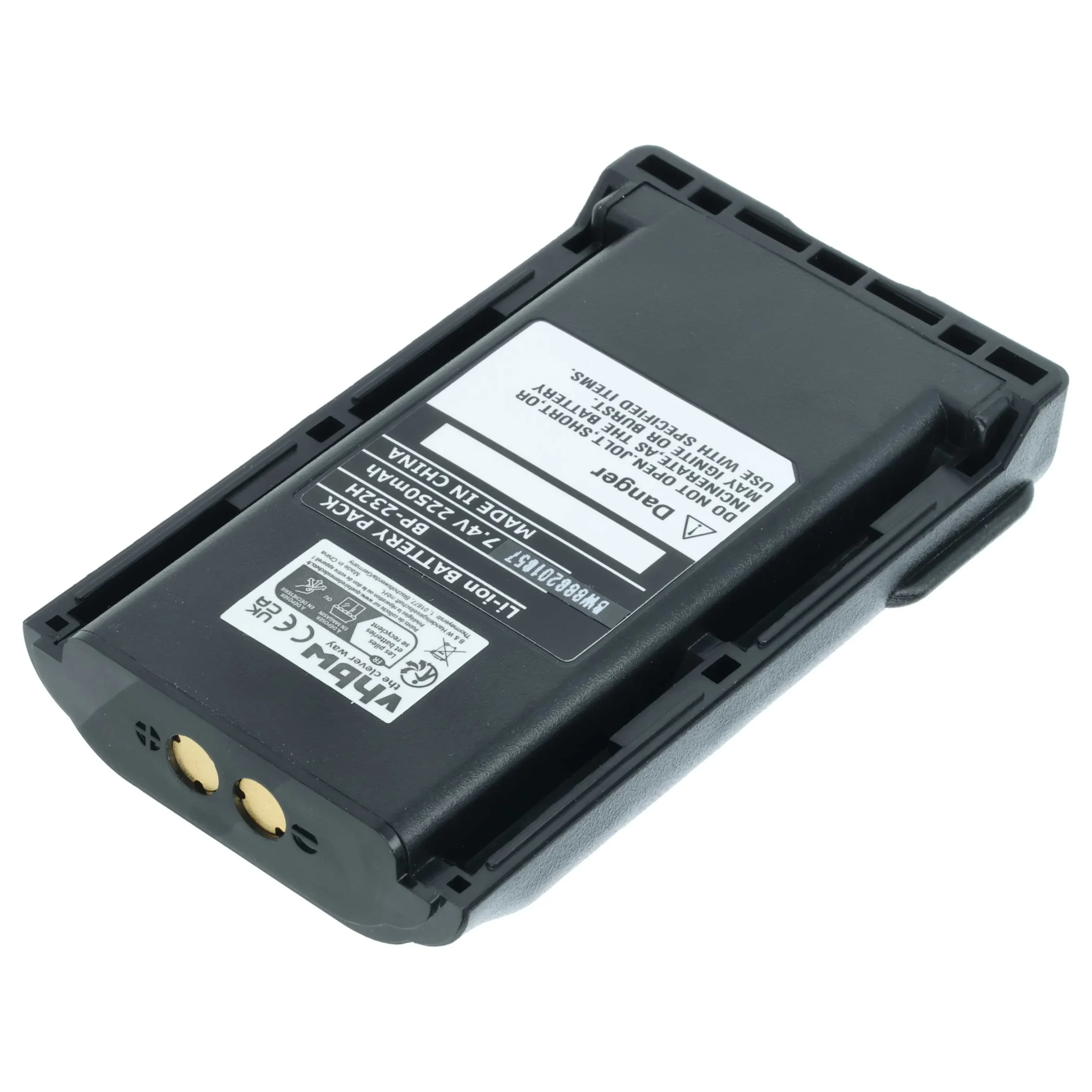 Batterie remplace Icom BJ-2000, BP-231, BP-230, BP-230N pour radio talkie-walkie Icom- 2250mAh 7,2V Li-ion