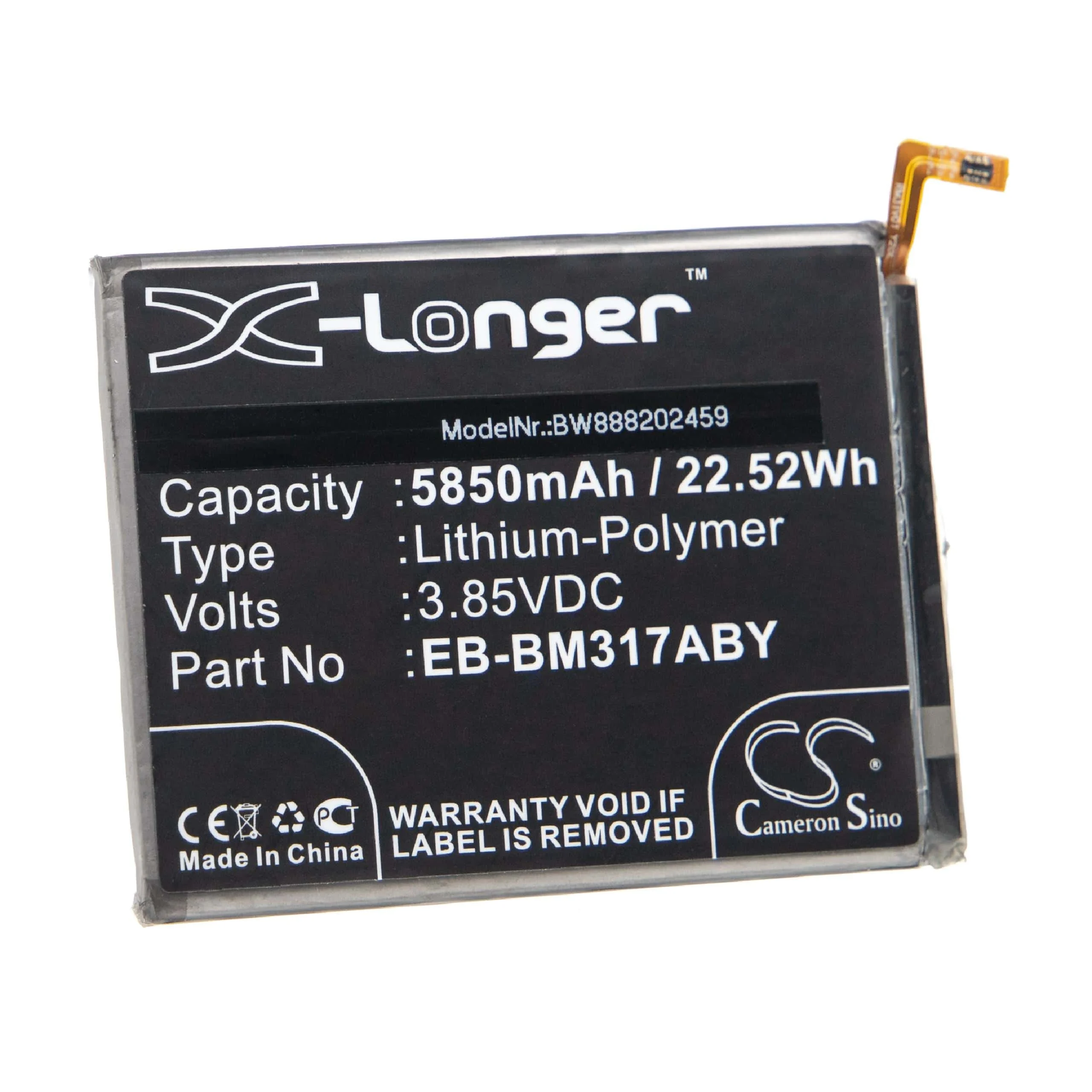 Batterie remplace Samsung GH43-05043A, EB-BM317ABY téléphone portable Samsung - 5850mAh 3,85V Li-polymère
