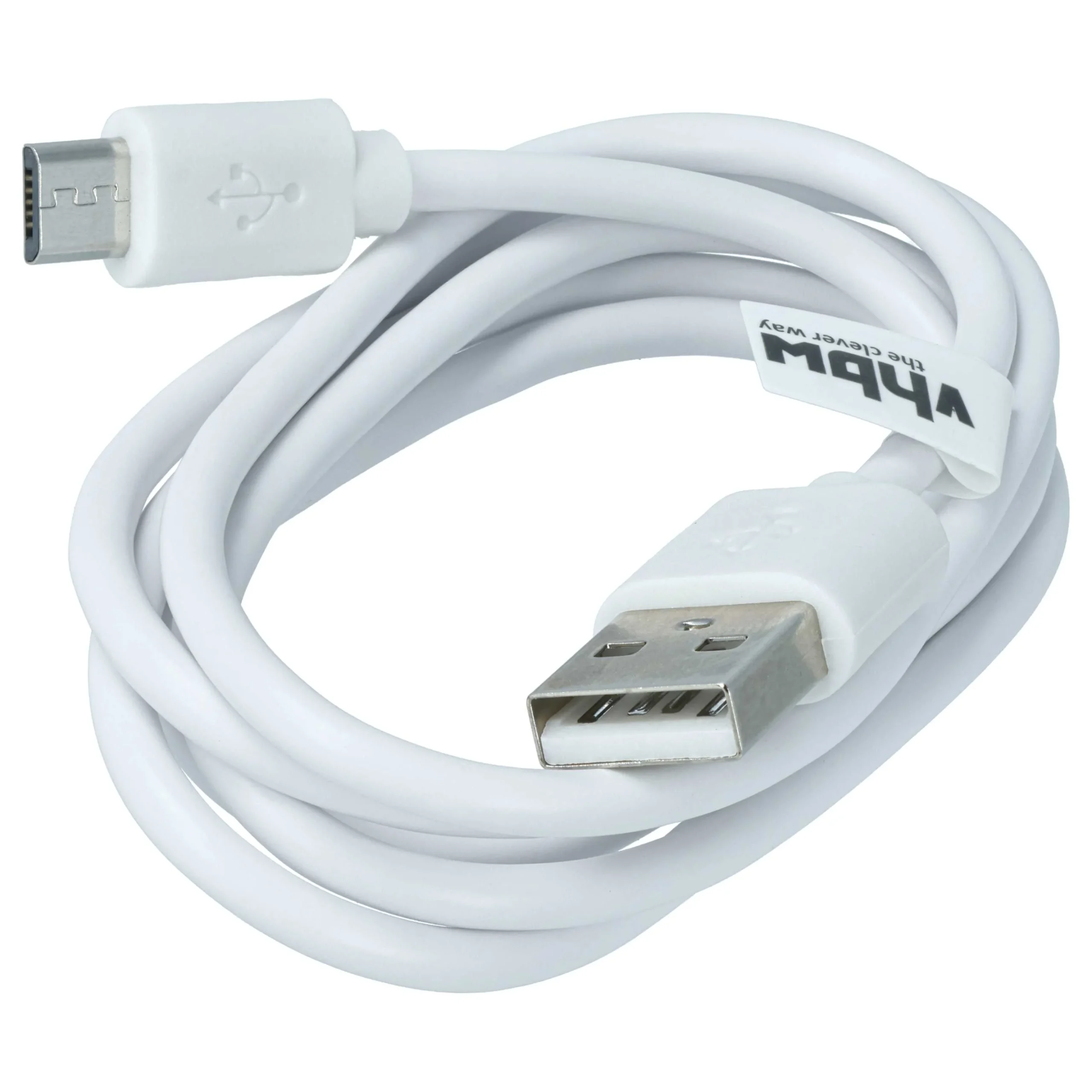 Câble micro-USB USB type A sur micro-USB remplace Sony VMC-MD4 pour différents appareils - 1m, blanc